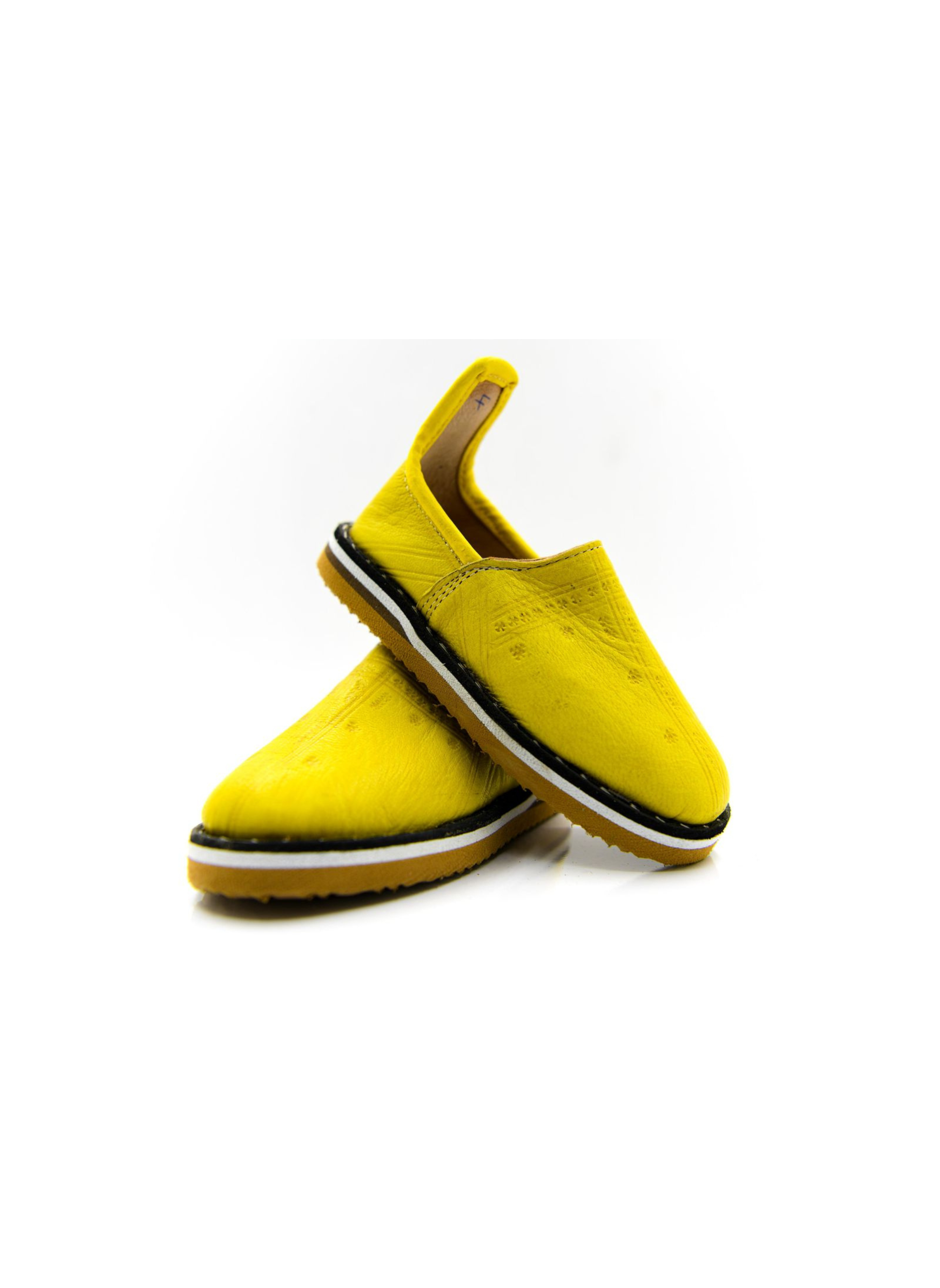 Babouche Berbère Jaune — Haute Couture Marocaine Orabeldi