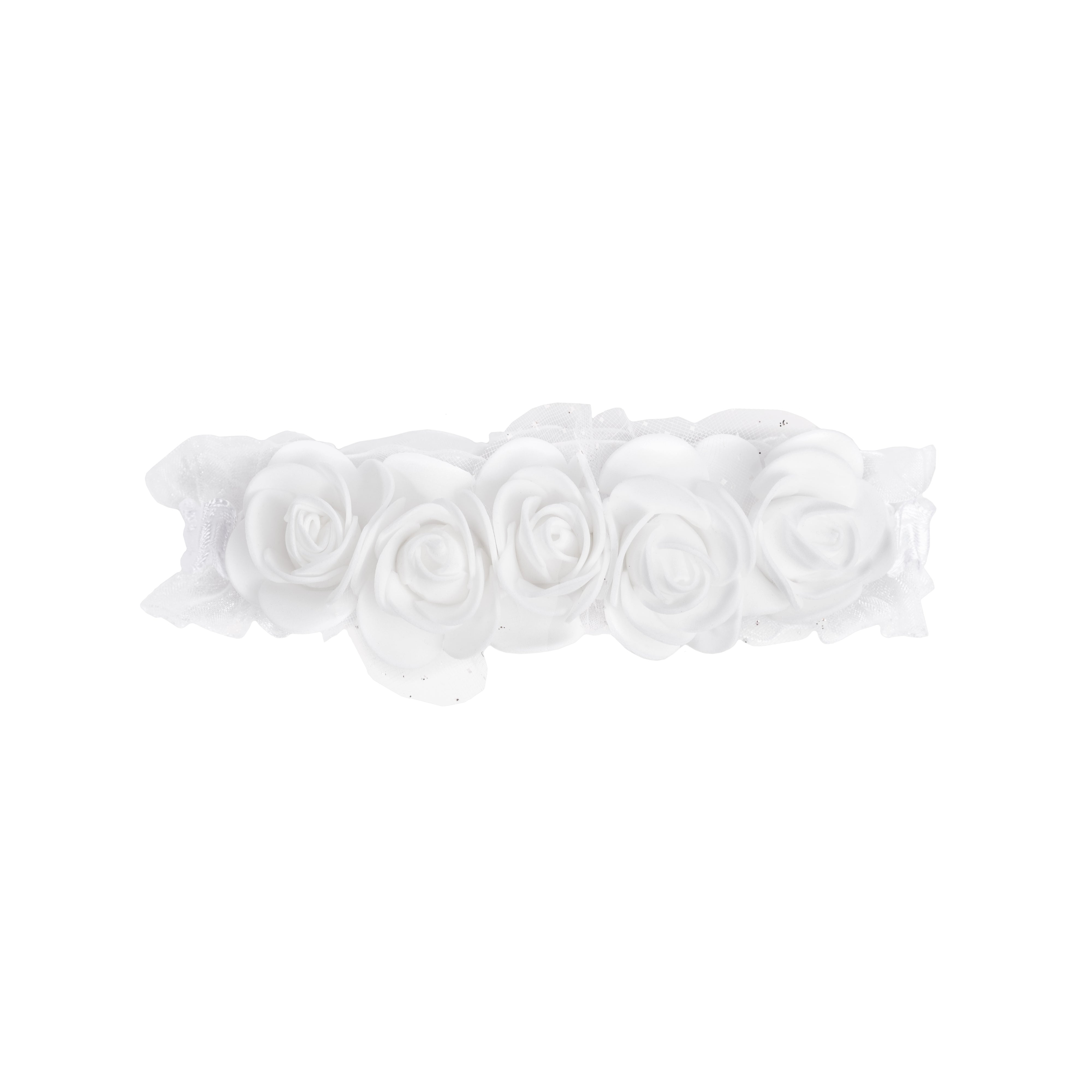 Bandeau - Blanc floral pour fille Thumbnail 2