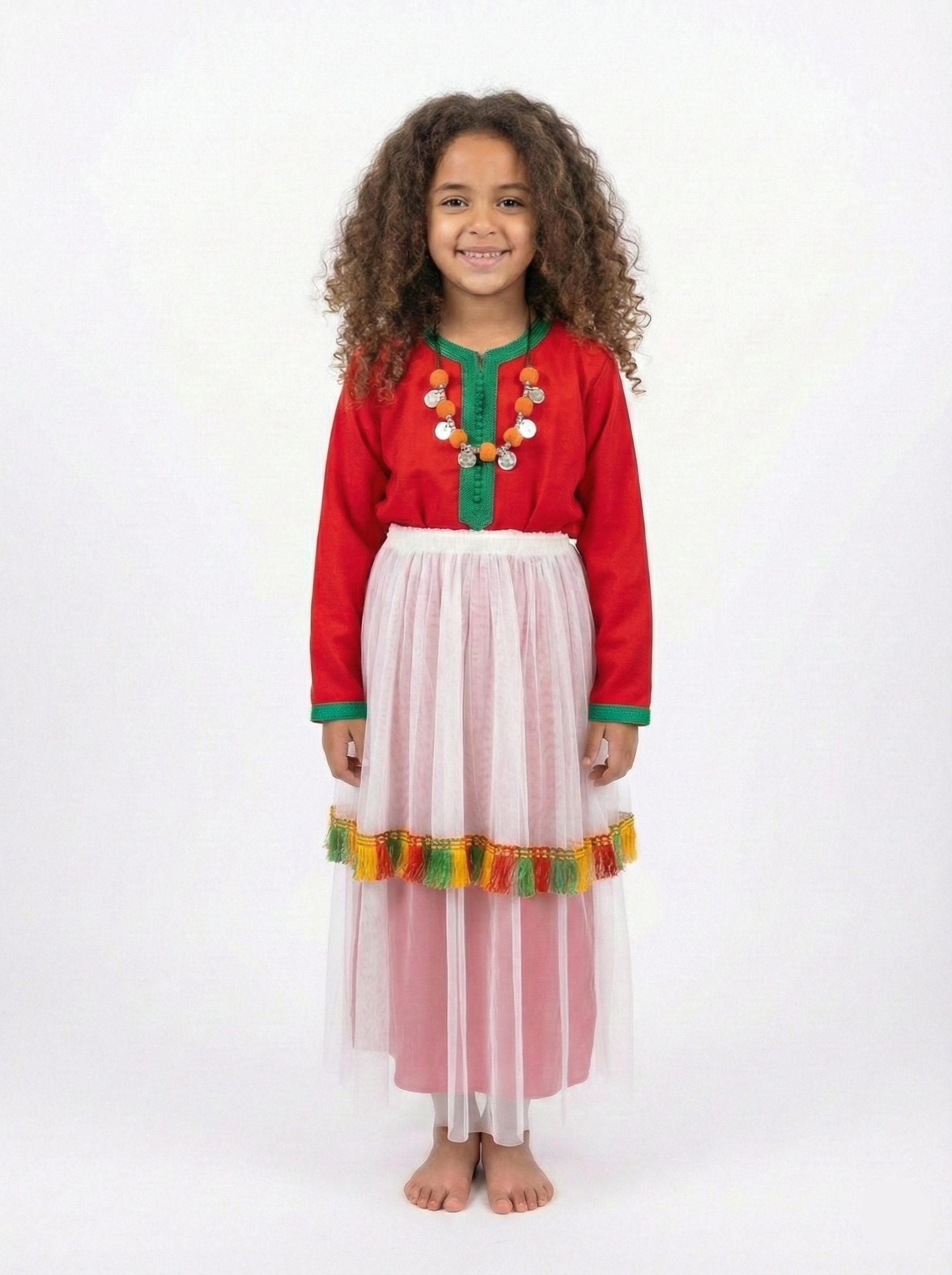 Caftan Amazigh – Azeggaɣ pour Fille — Haute Couture Marocaine Orabeldi