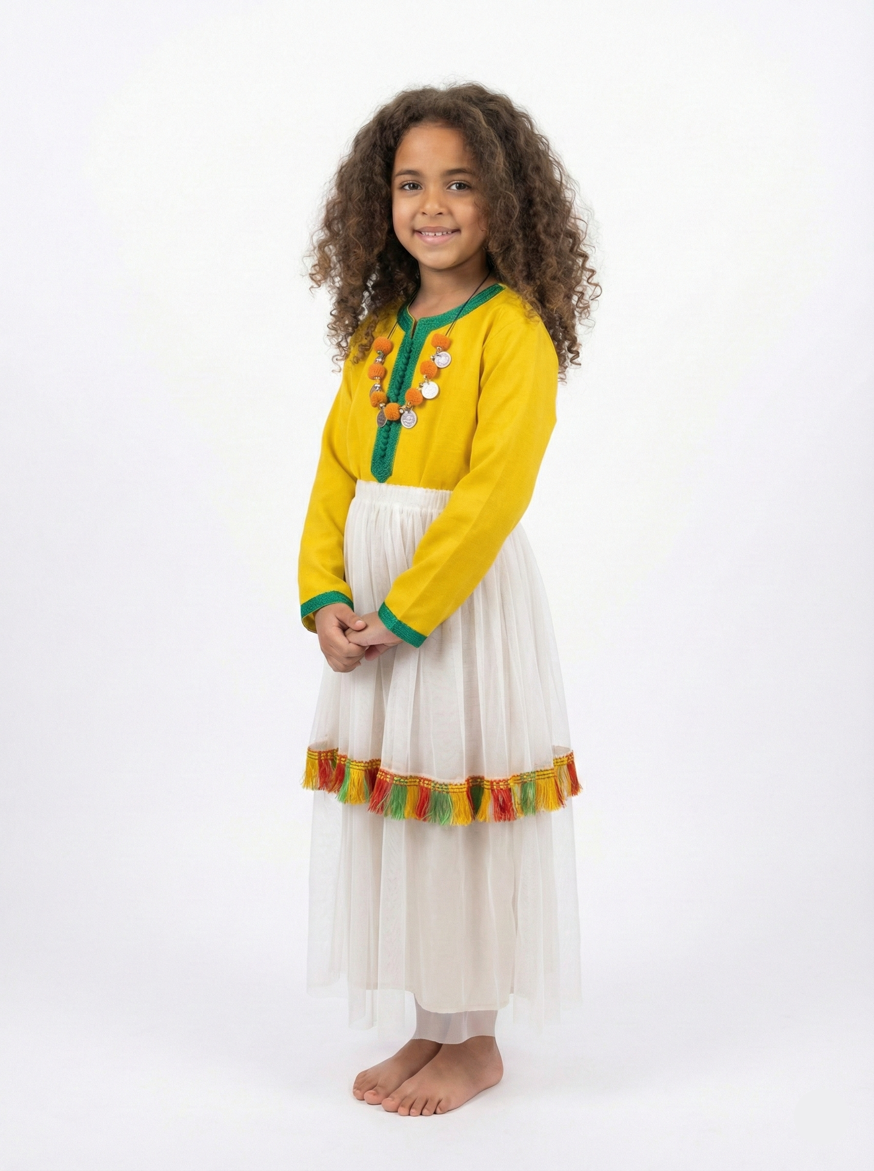 Caftan Amazigh - Tifawine pour fille — Haute Couture Marocaine Orabeldi
