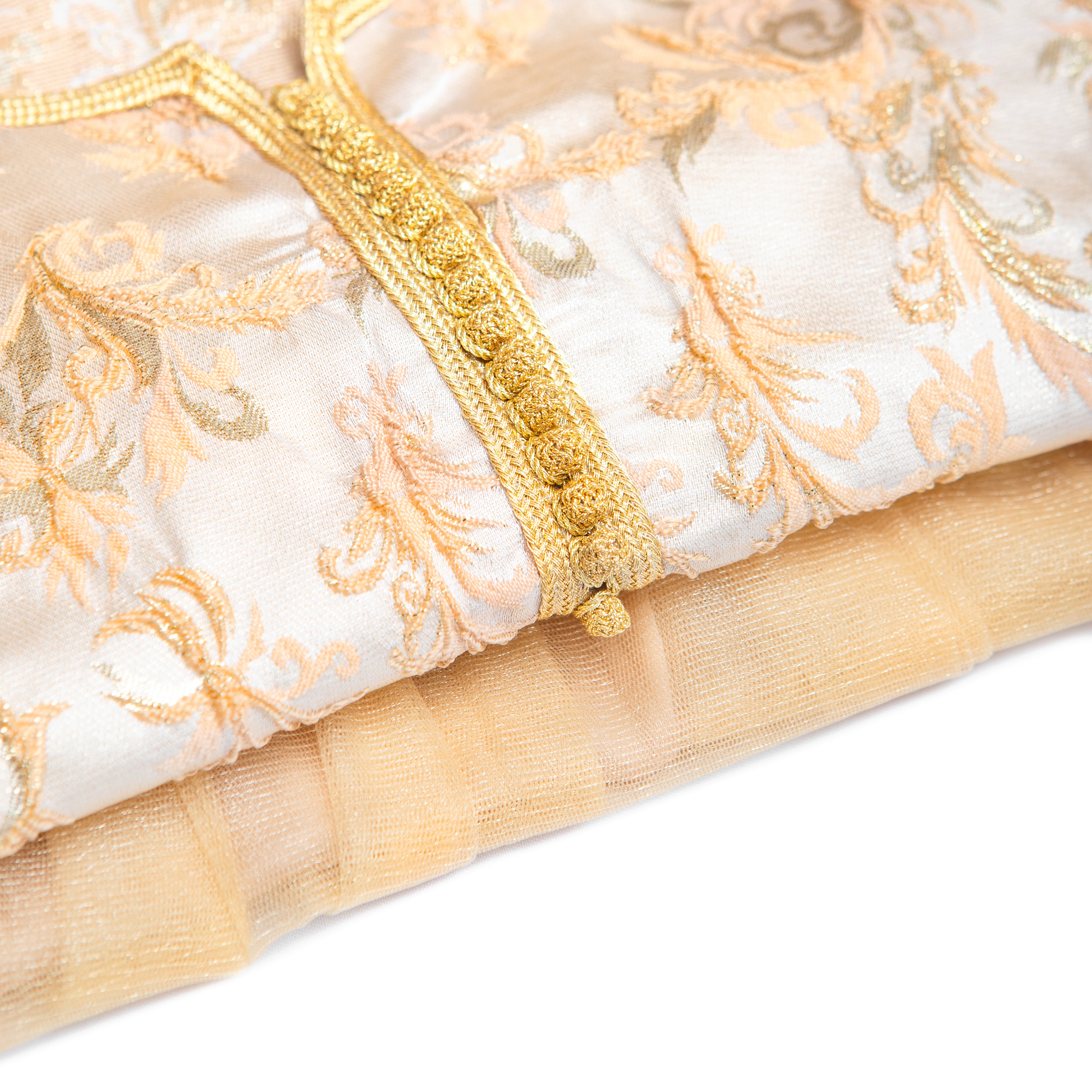 Caftan - Beige bud pour fille Thumbnail 4