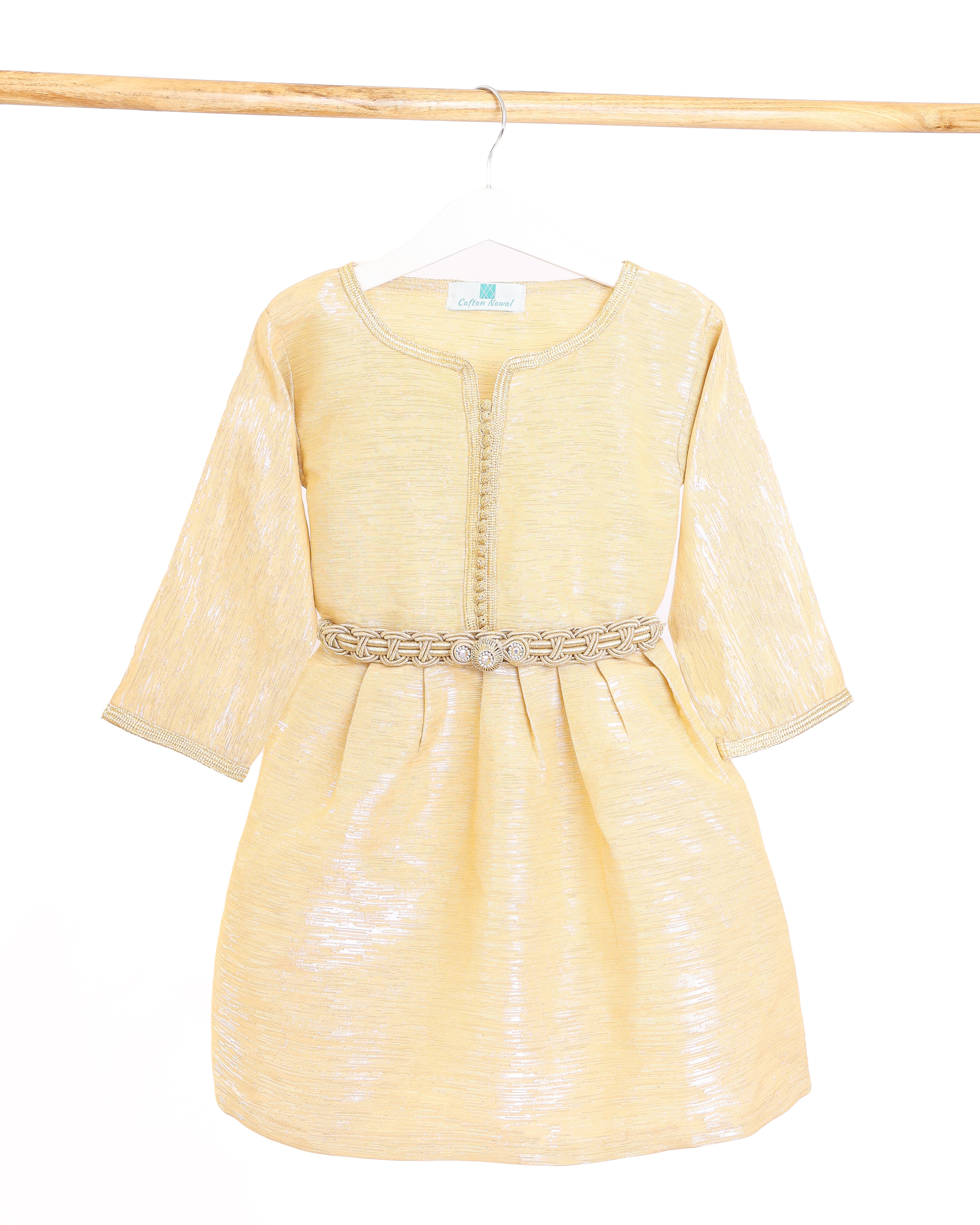 Caftan - Beige pour fille Thumbnail 2