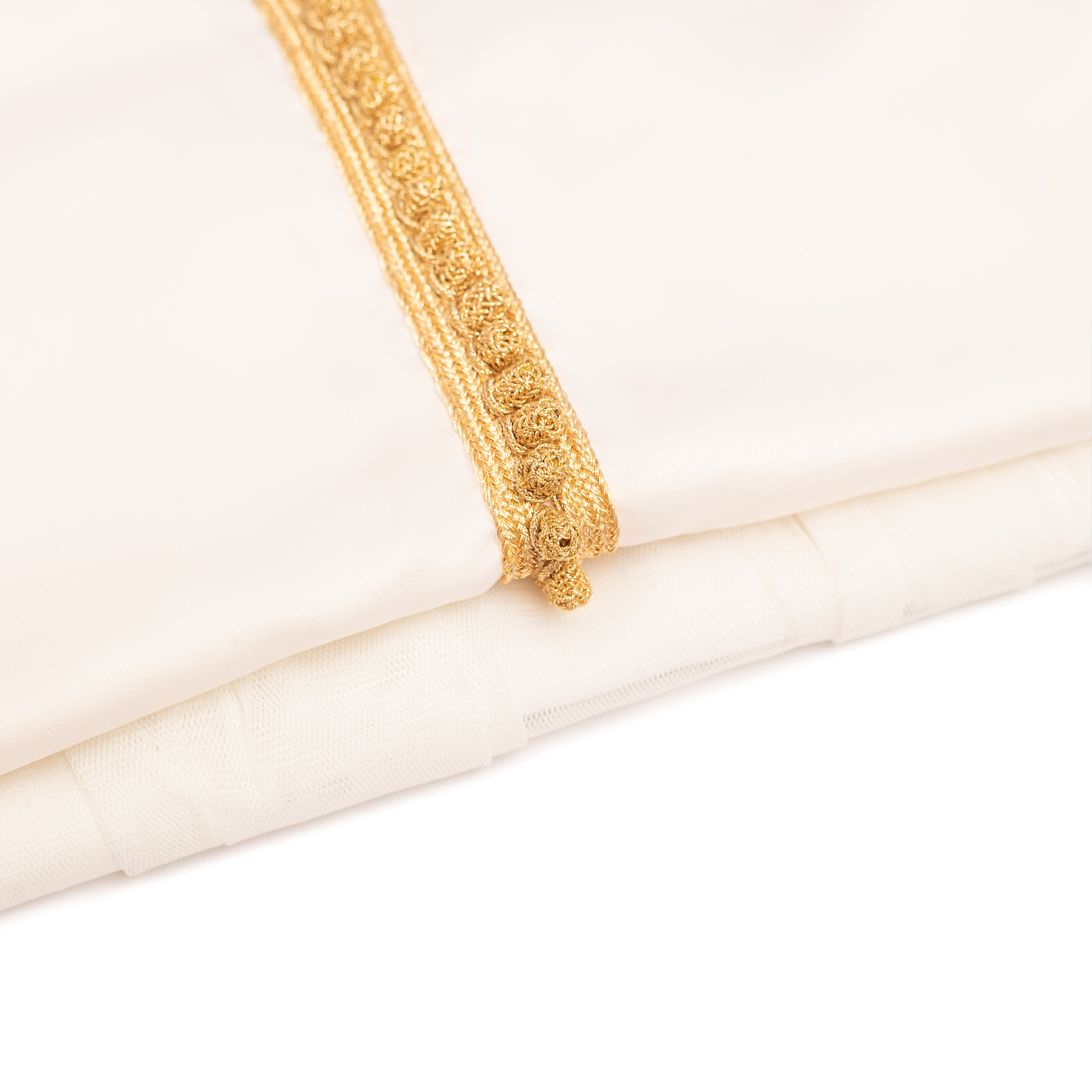 Caftan - Blanc crème pour fille Thumbnail 5