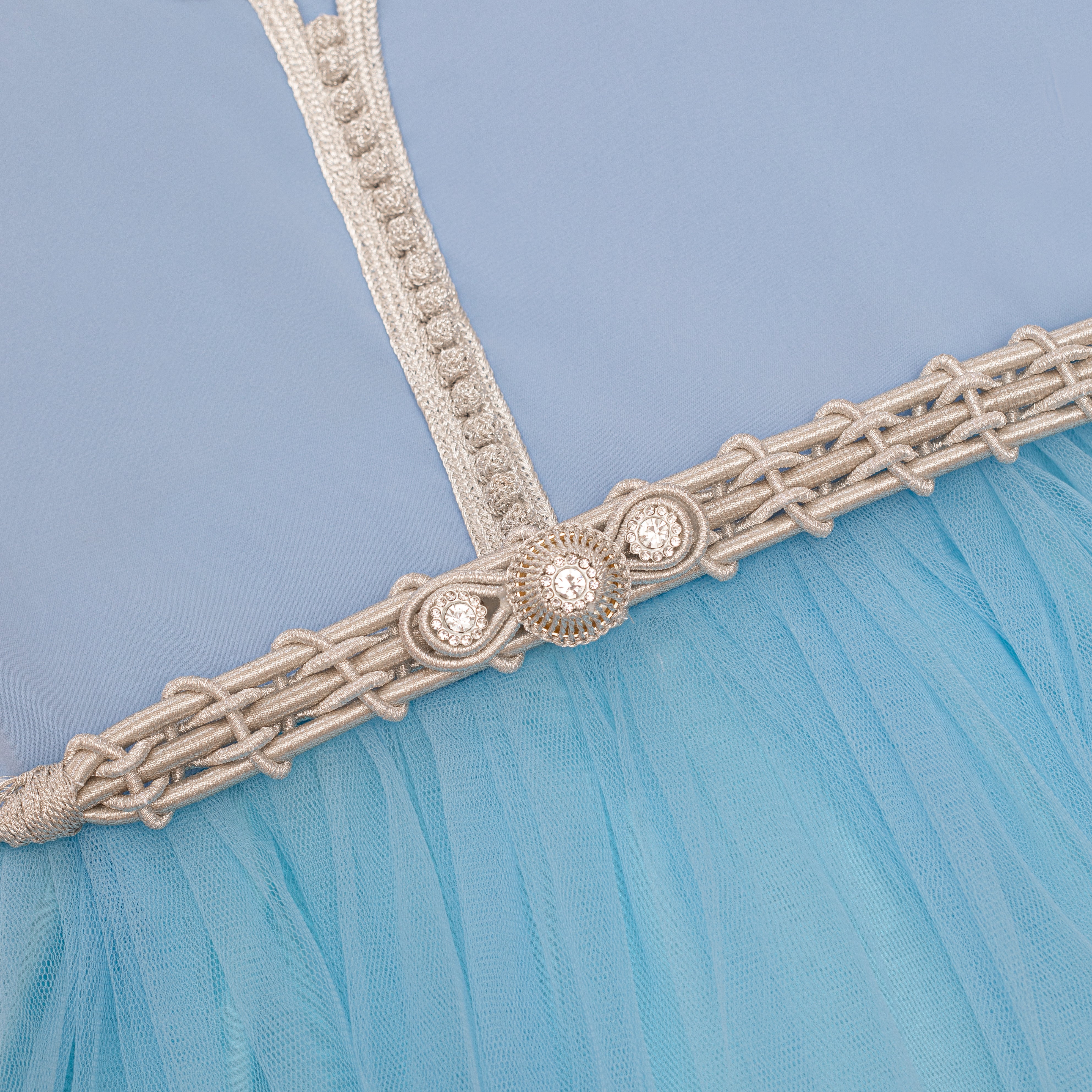 Caftan - Bleu aqua pour fille Thumbnail 4