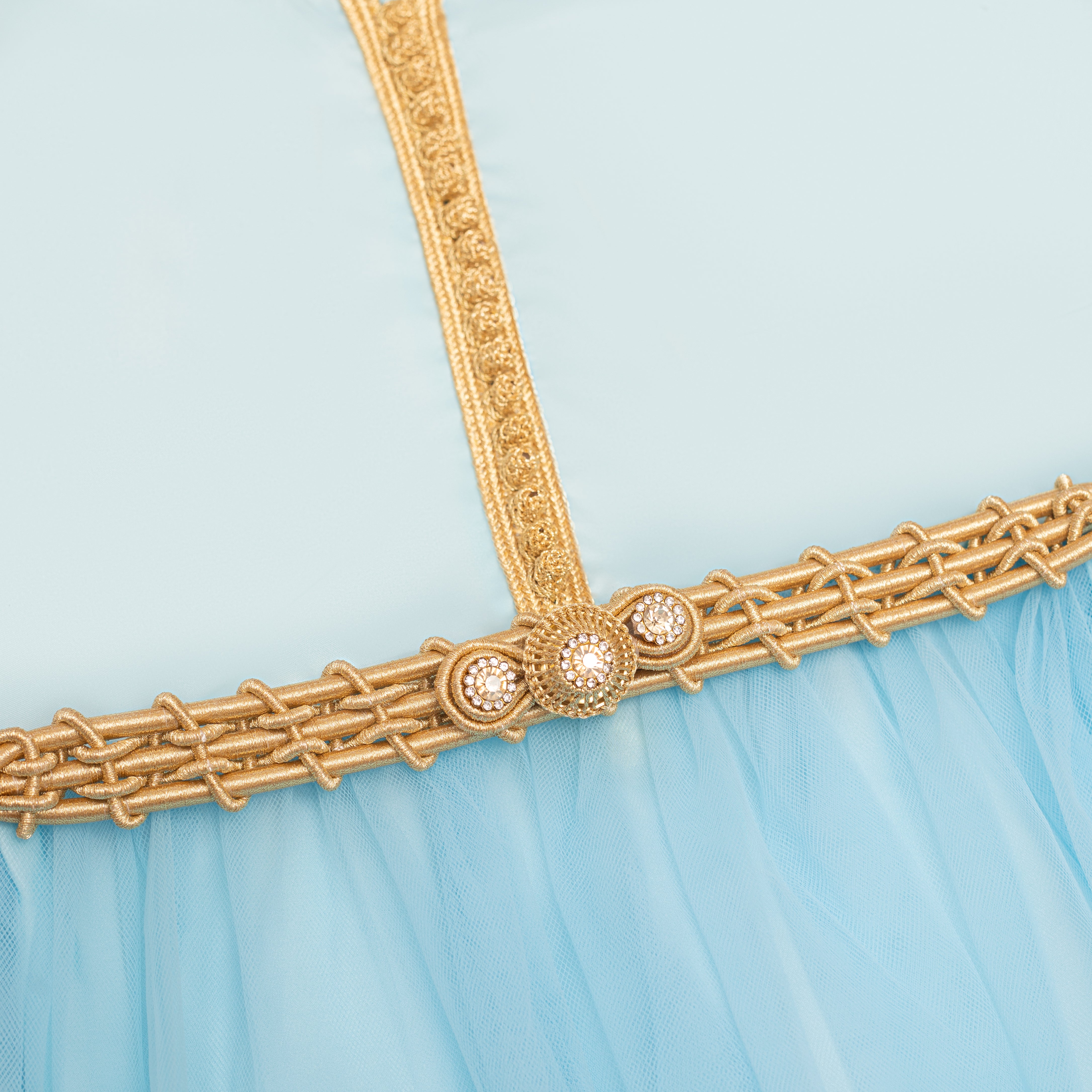 Caftan - Bleu clair pour fille Thumbnail 4