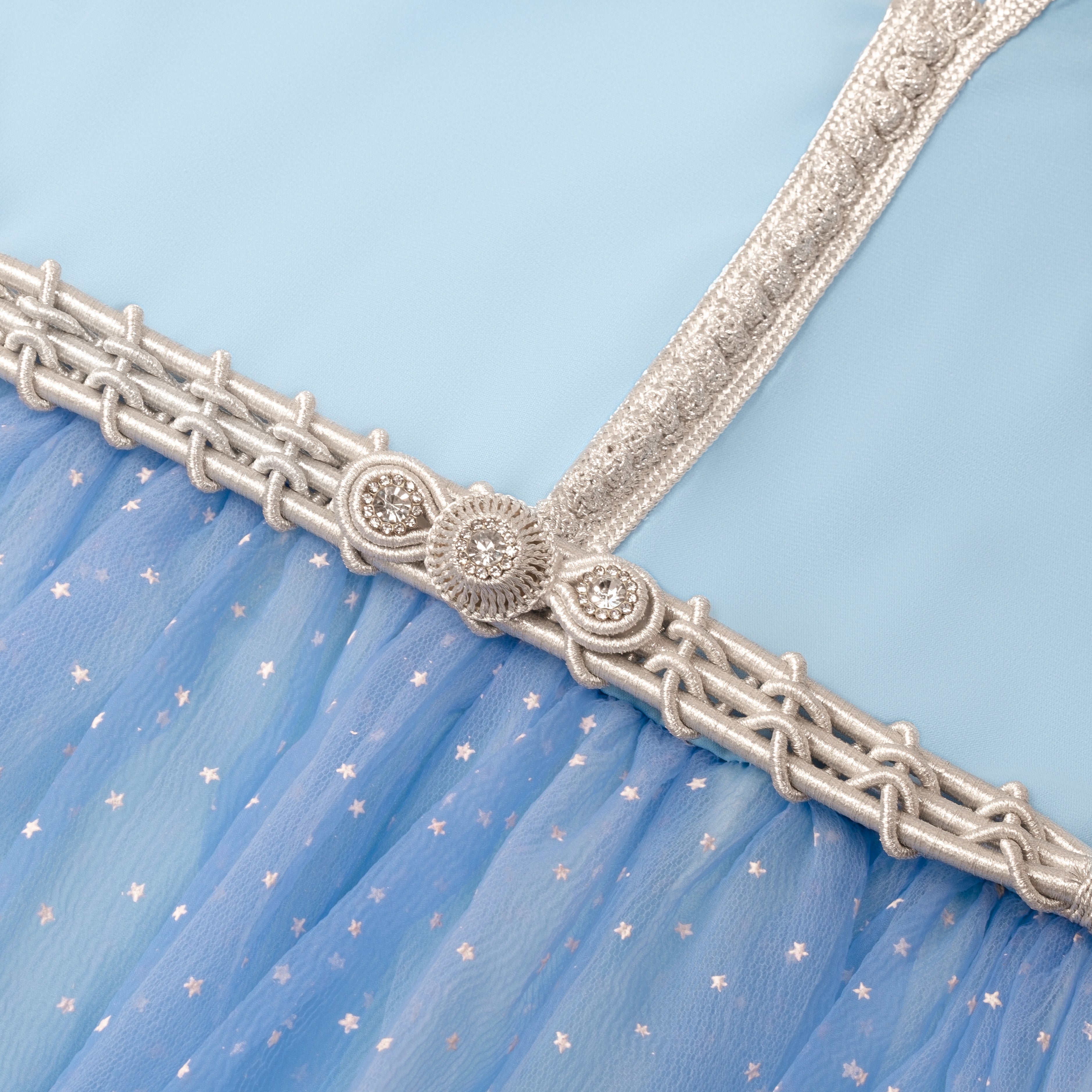Caftan - Bleu étoile pour fille Thumbnail 3
