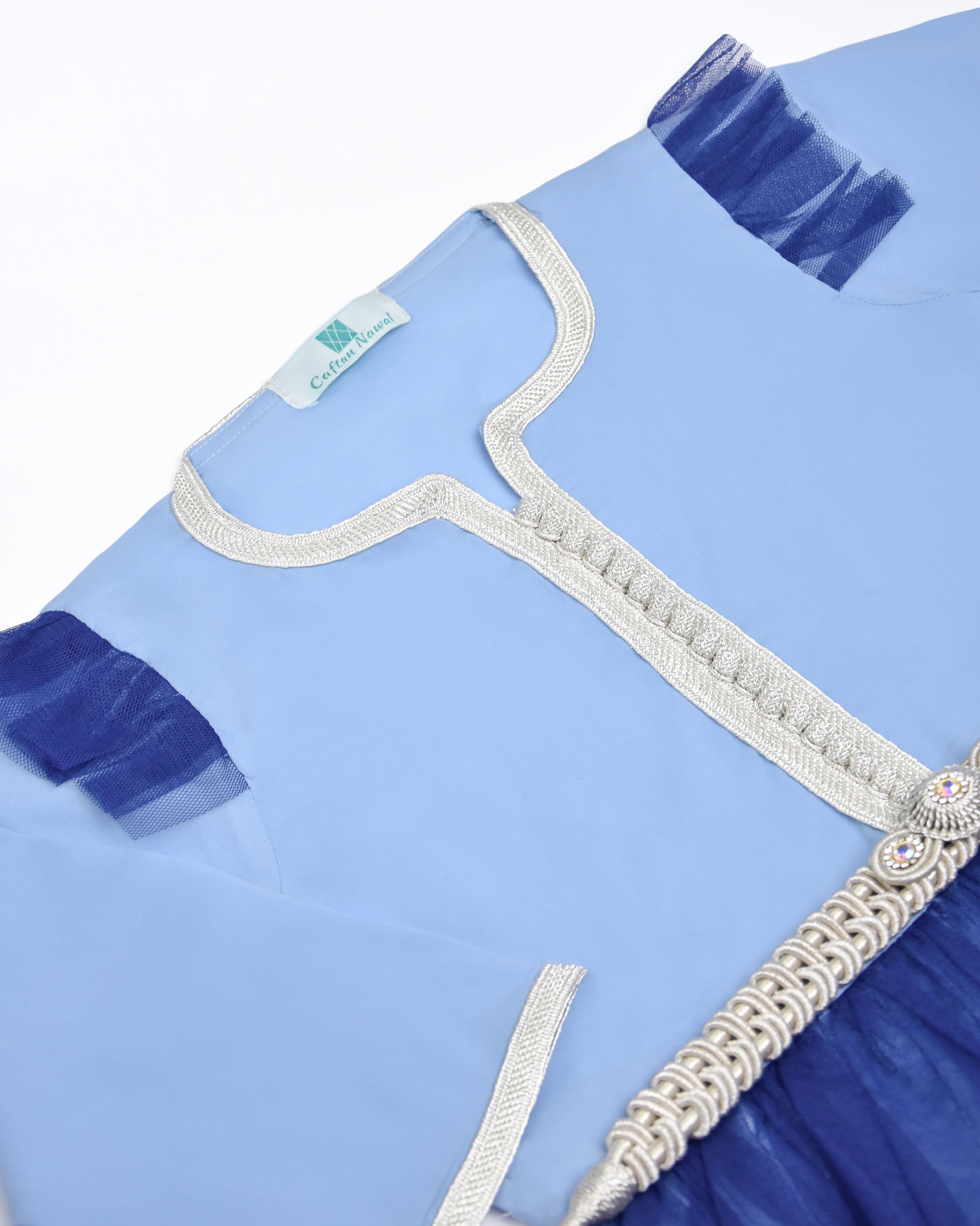 Caftan - Bleu pour fille Thumbnail 2