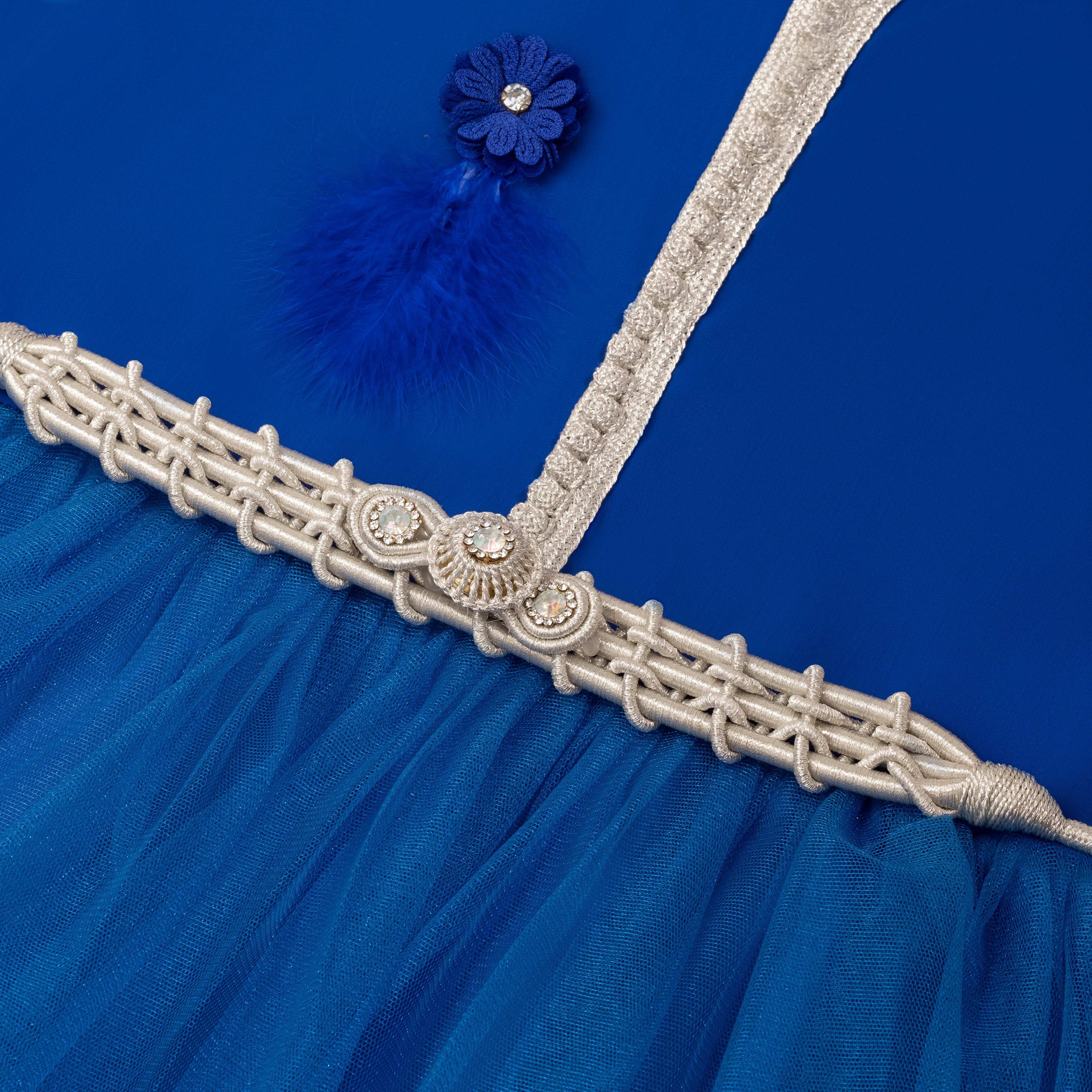 Caftan - Bleu Royal Azure pour fille Thumbnail 4