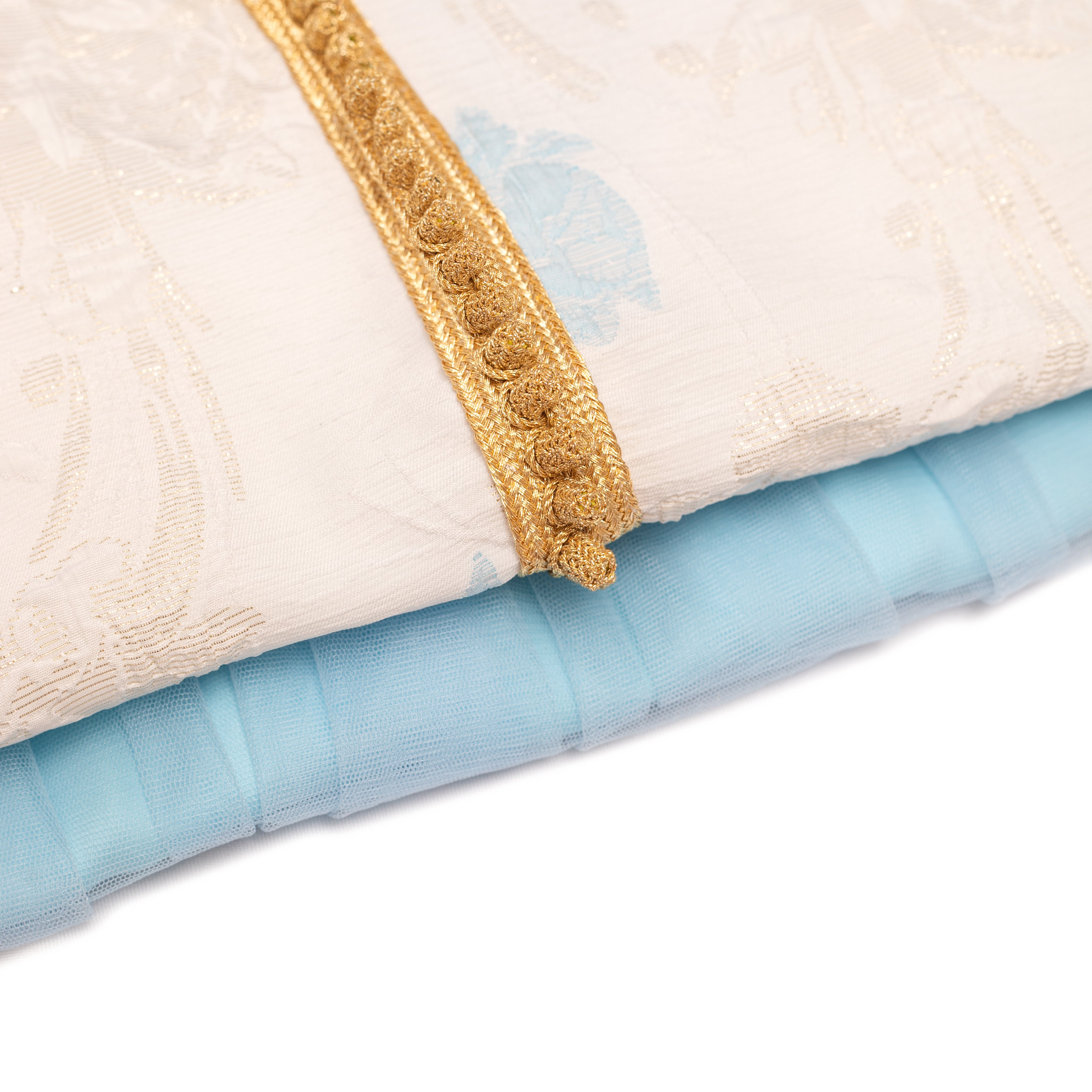 Caftan Blue bud pour fille Thumbnail 4