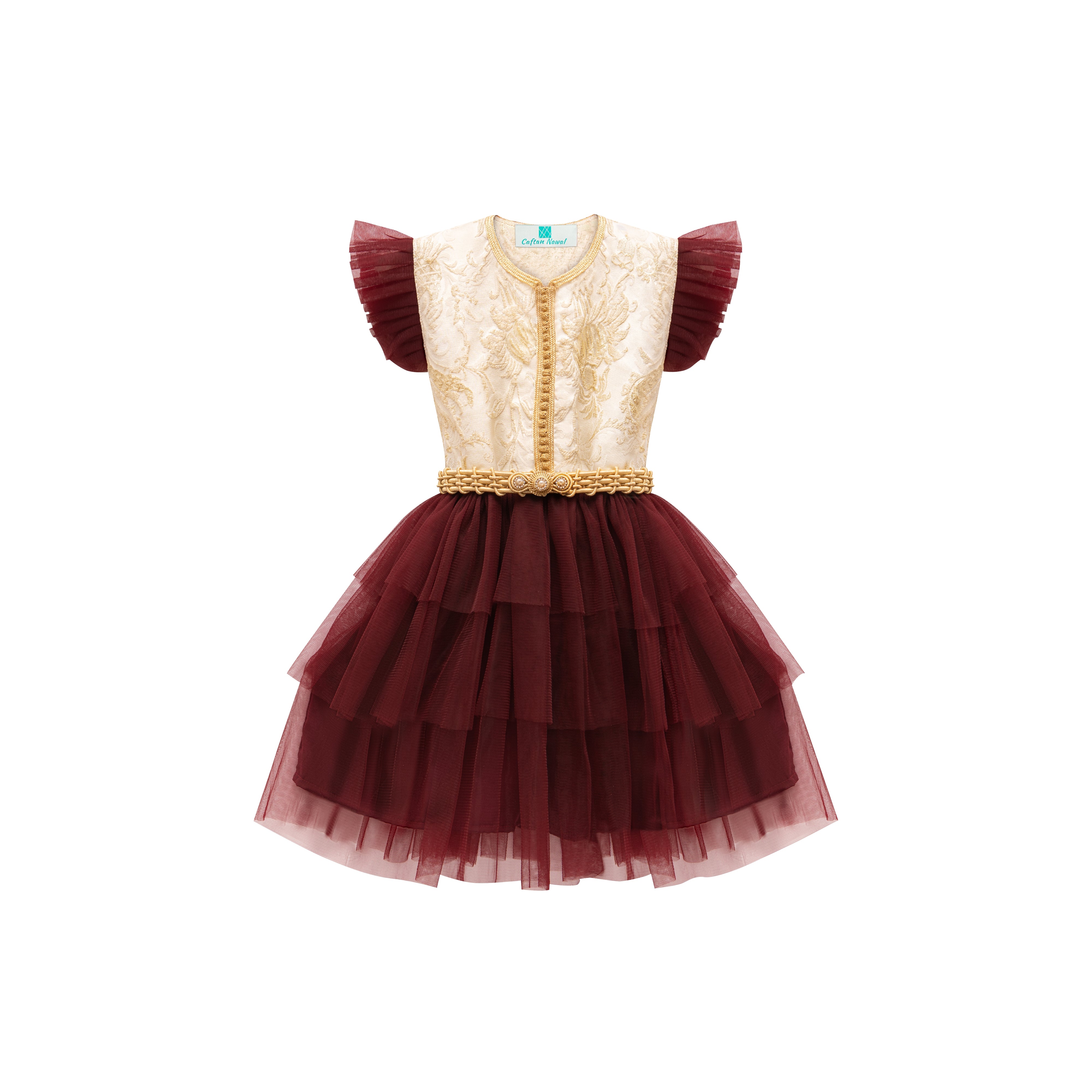 Caftan - Carmin pour fille Thumbnail 2