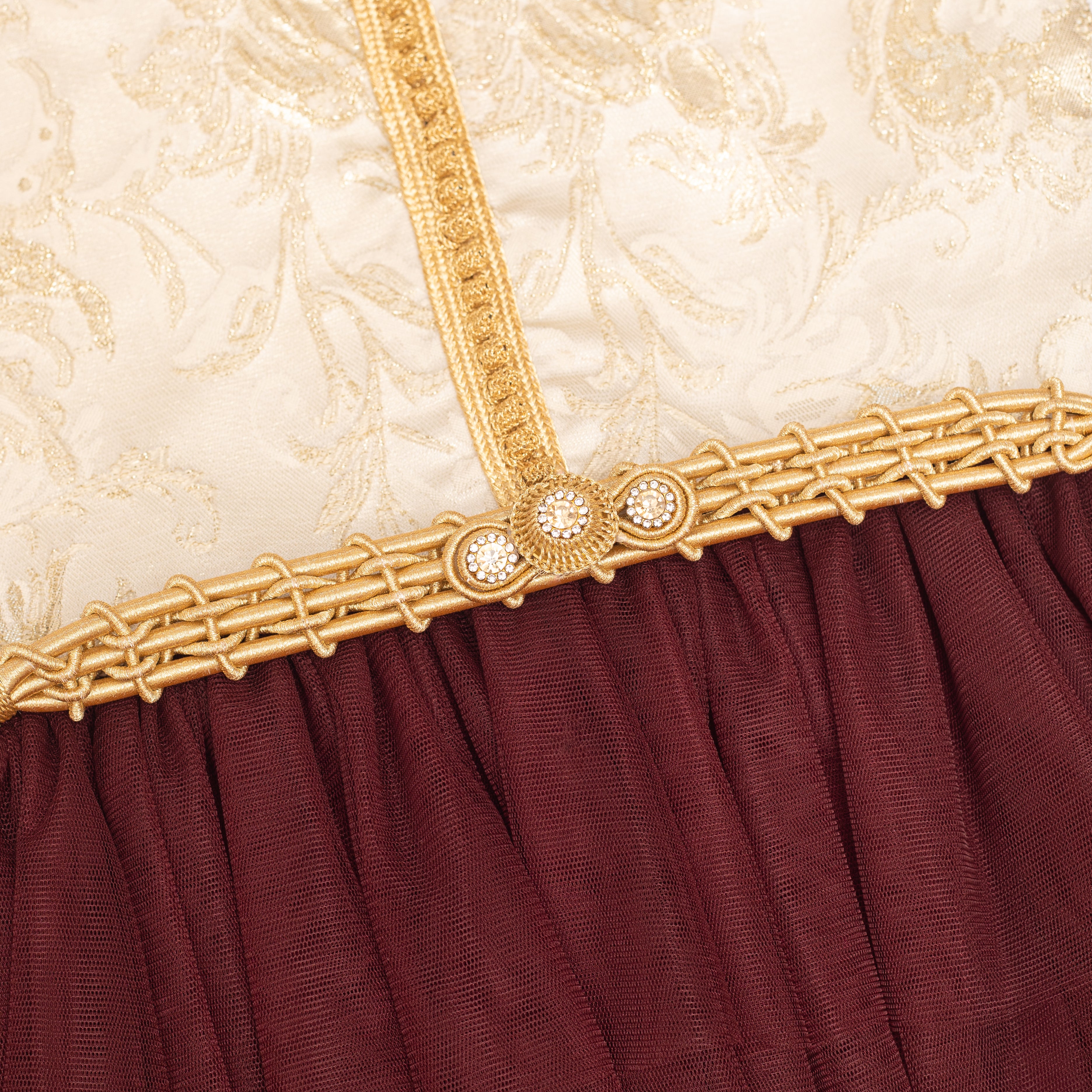 Caftan - Carmin pour fille Thumbnail 3
