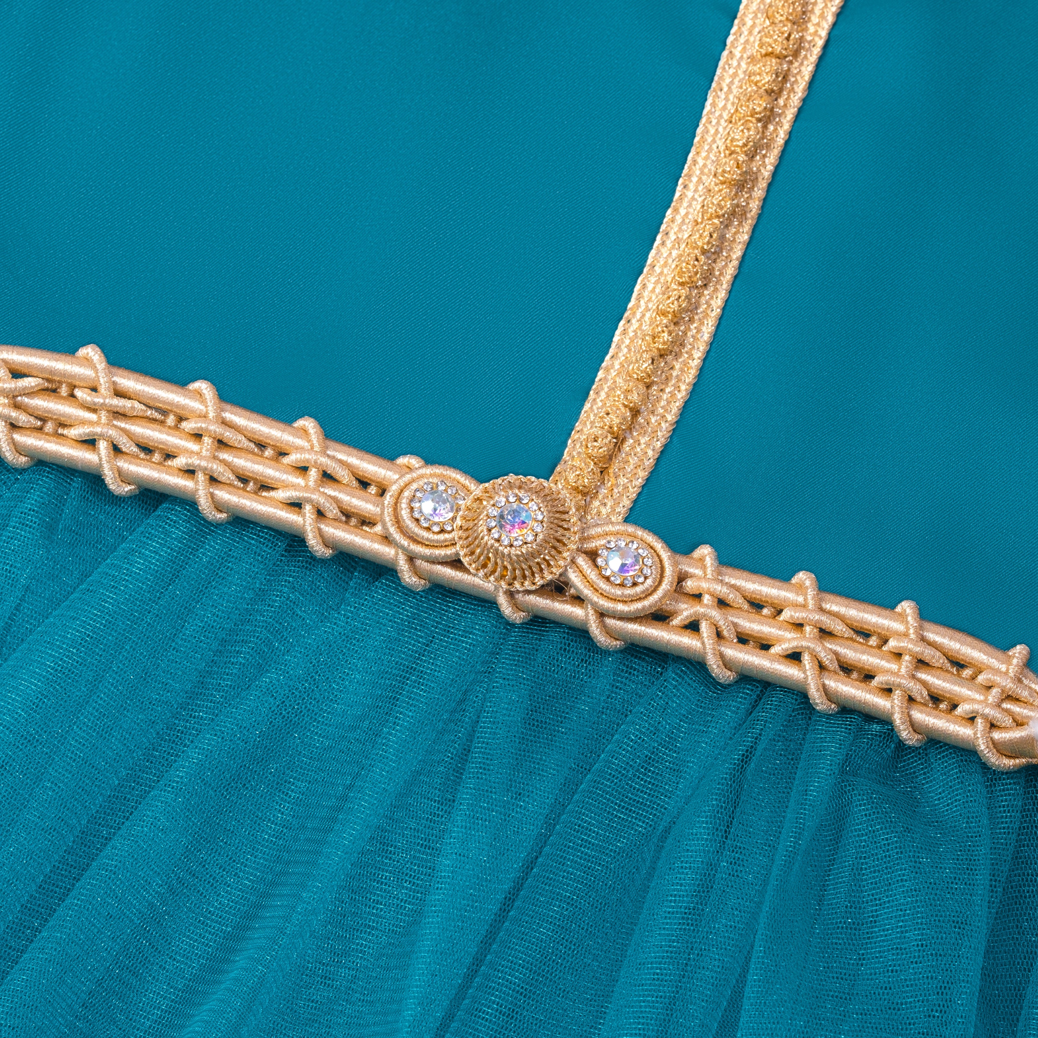 Caftan - Deep aqua pour fille Thumbnail 4