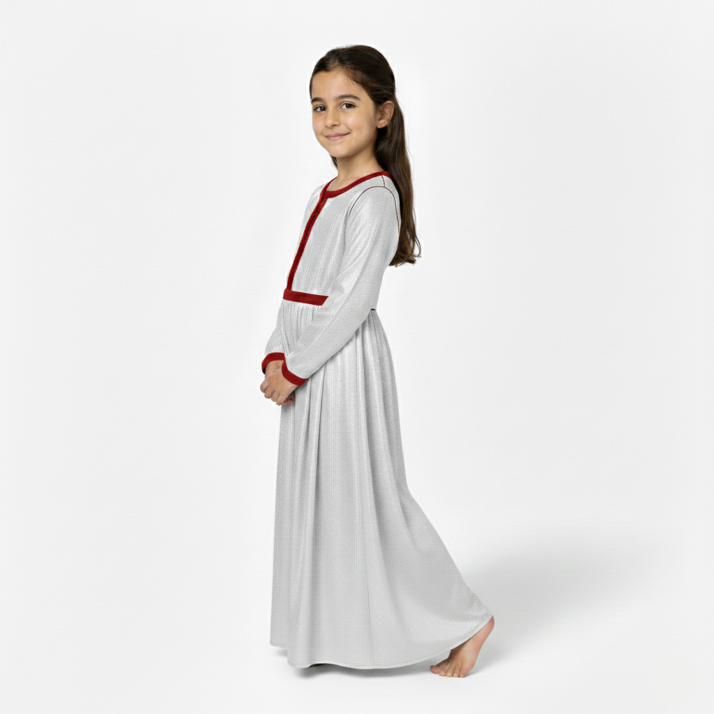 Caftan Moon Argenté pour fille Thumbnail 2