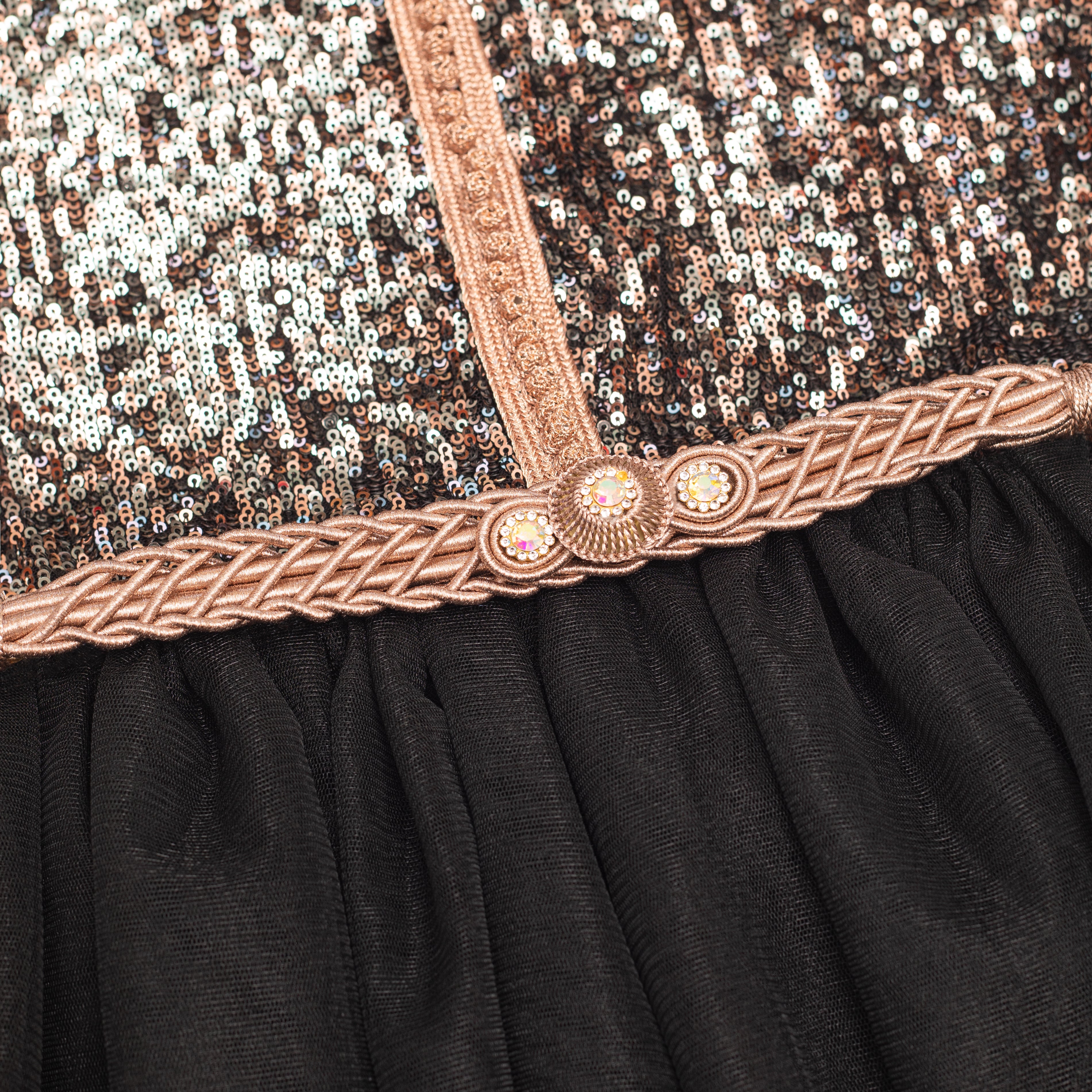 Caftan - Noir Eclat pour fille Thumbnail 3