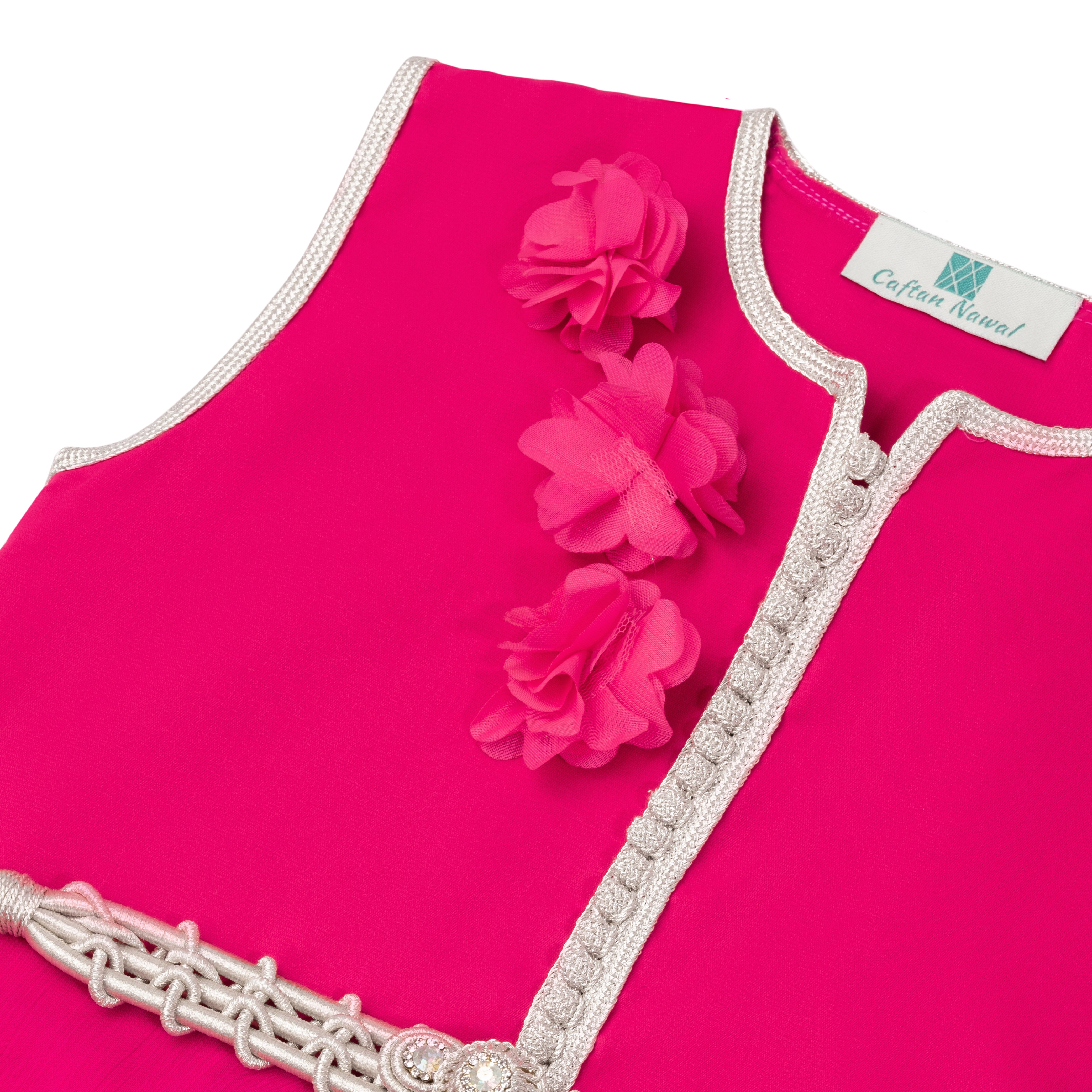 Caftan - Rose Framboise pour fille Thumbnail 4