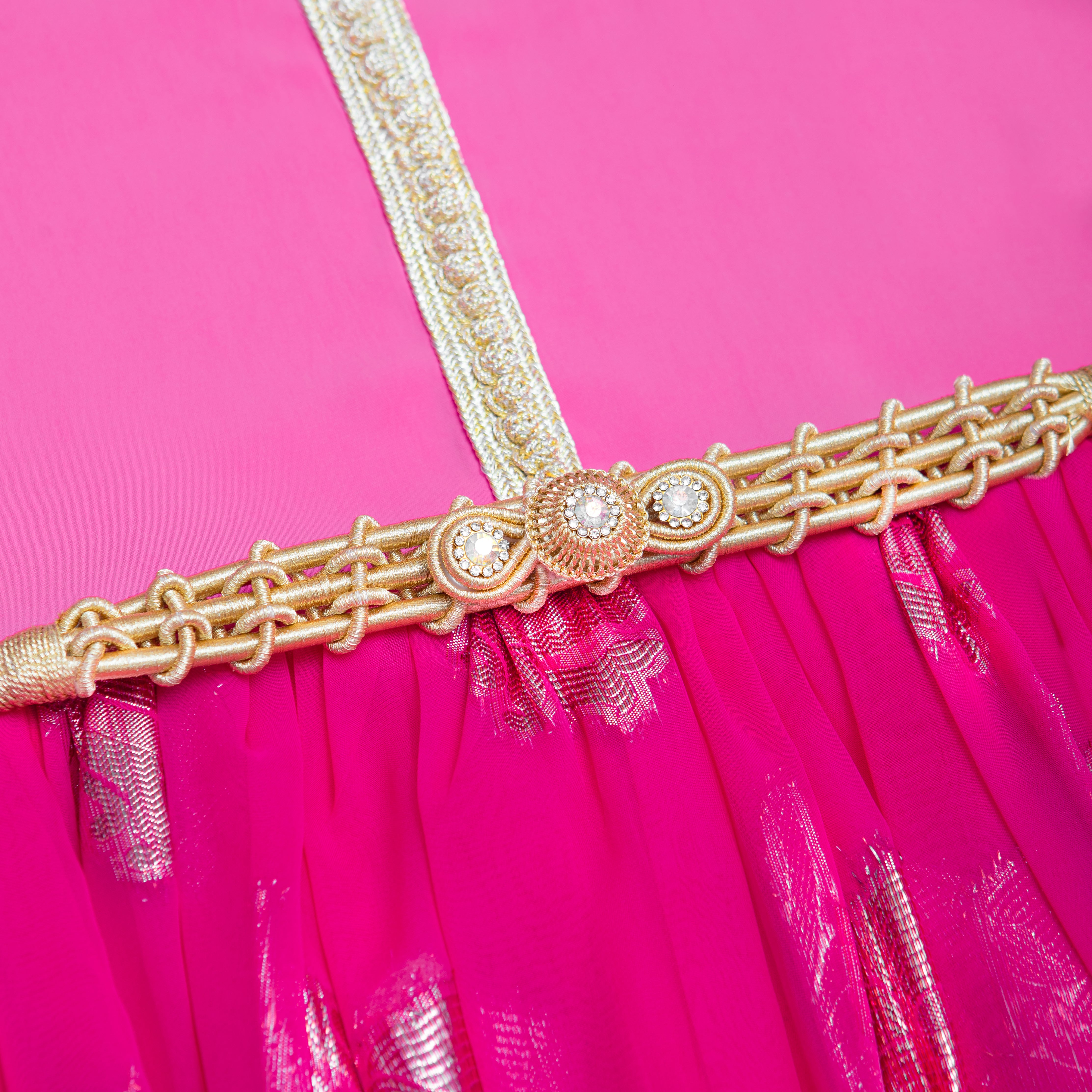 Caftan - Rose fuchsia pour fille Thumbnail 4