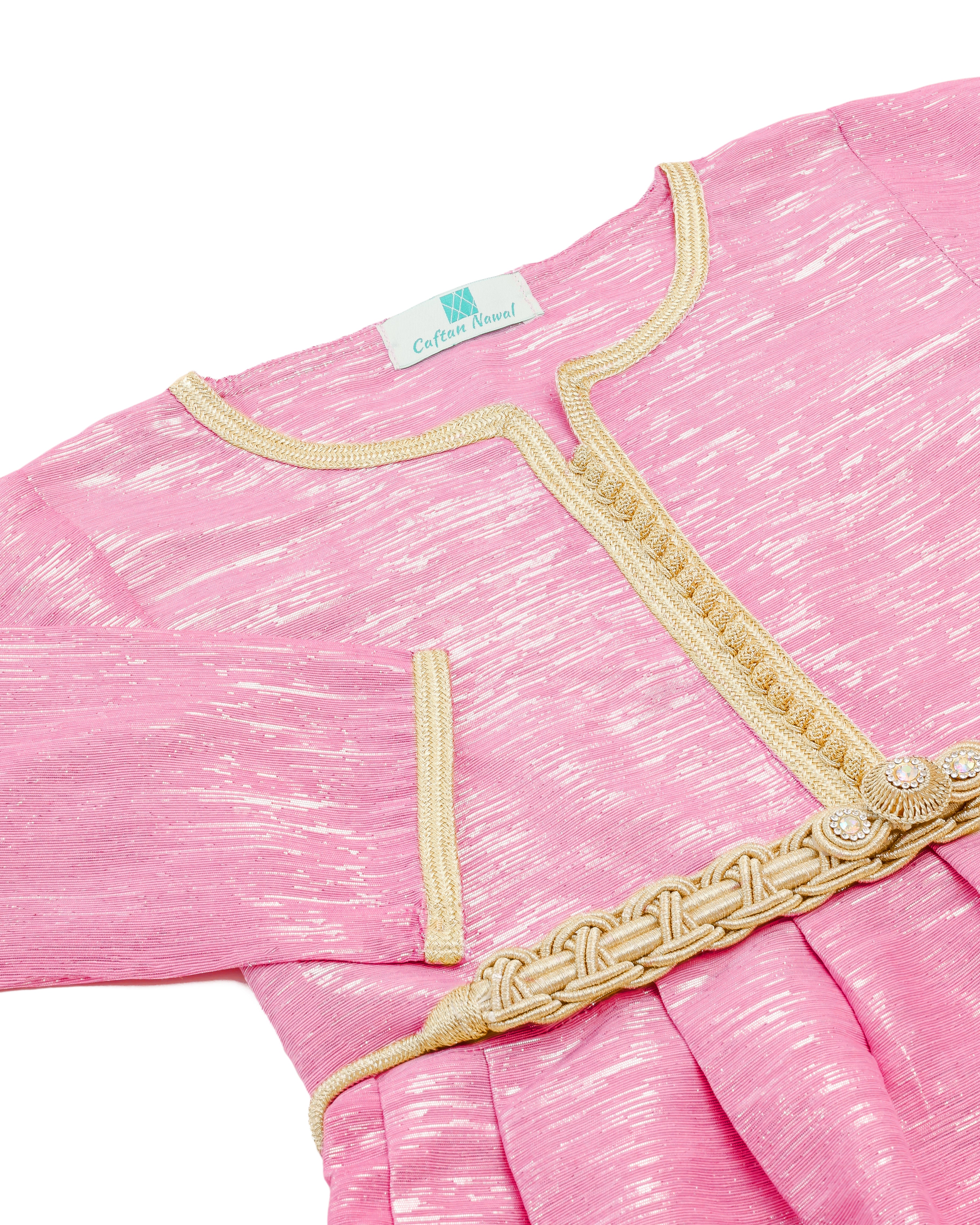 Caftan - Rose indien pour fille Thumbnail 3