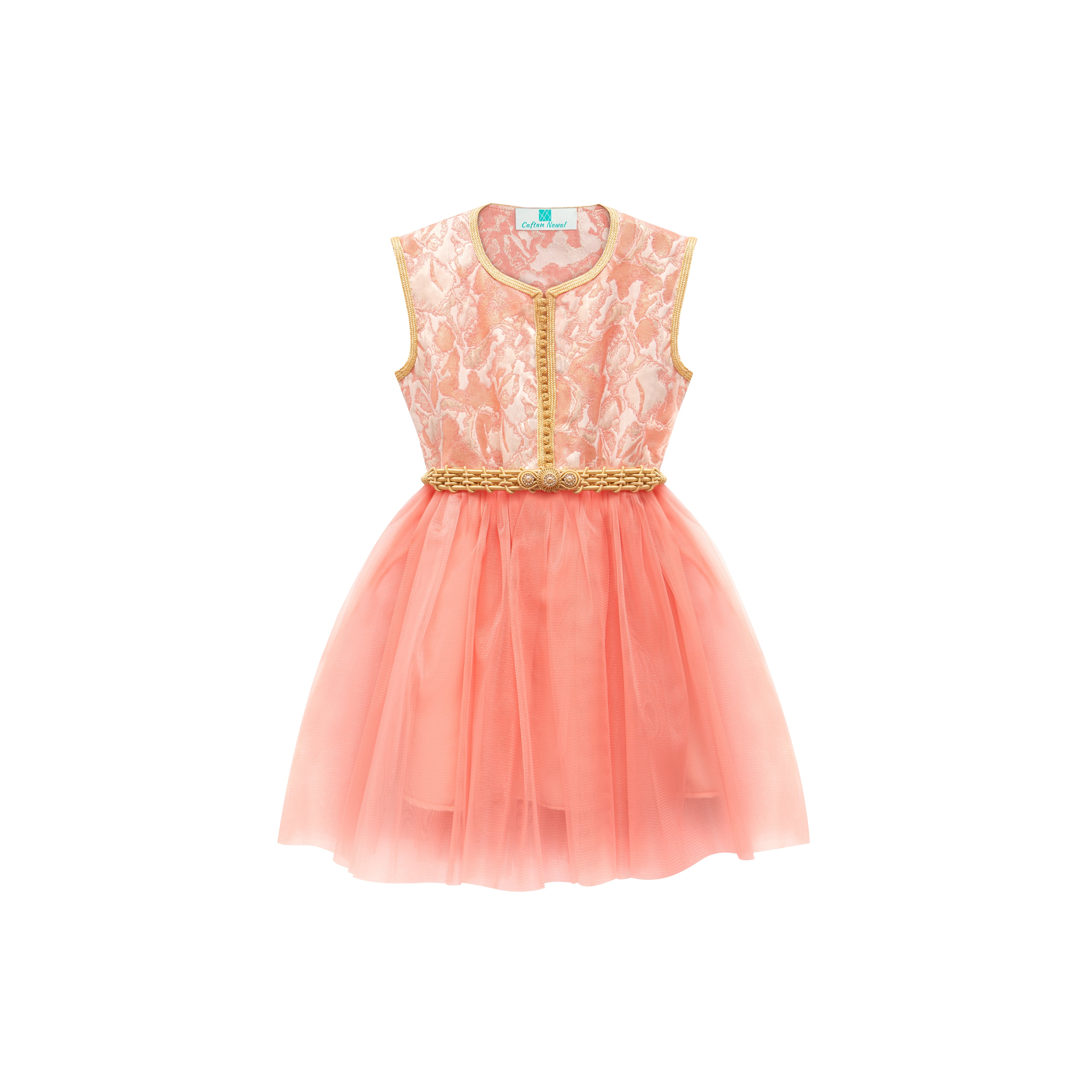 Caftan - Rose Juliet pour fille Thumbnail 2