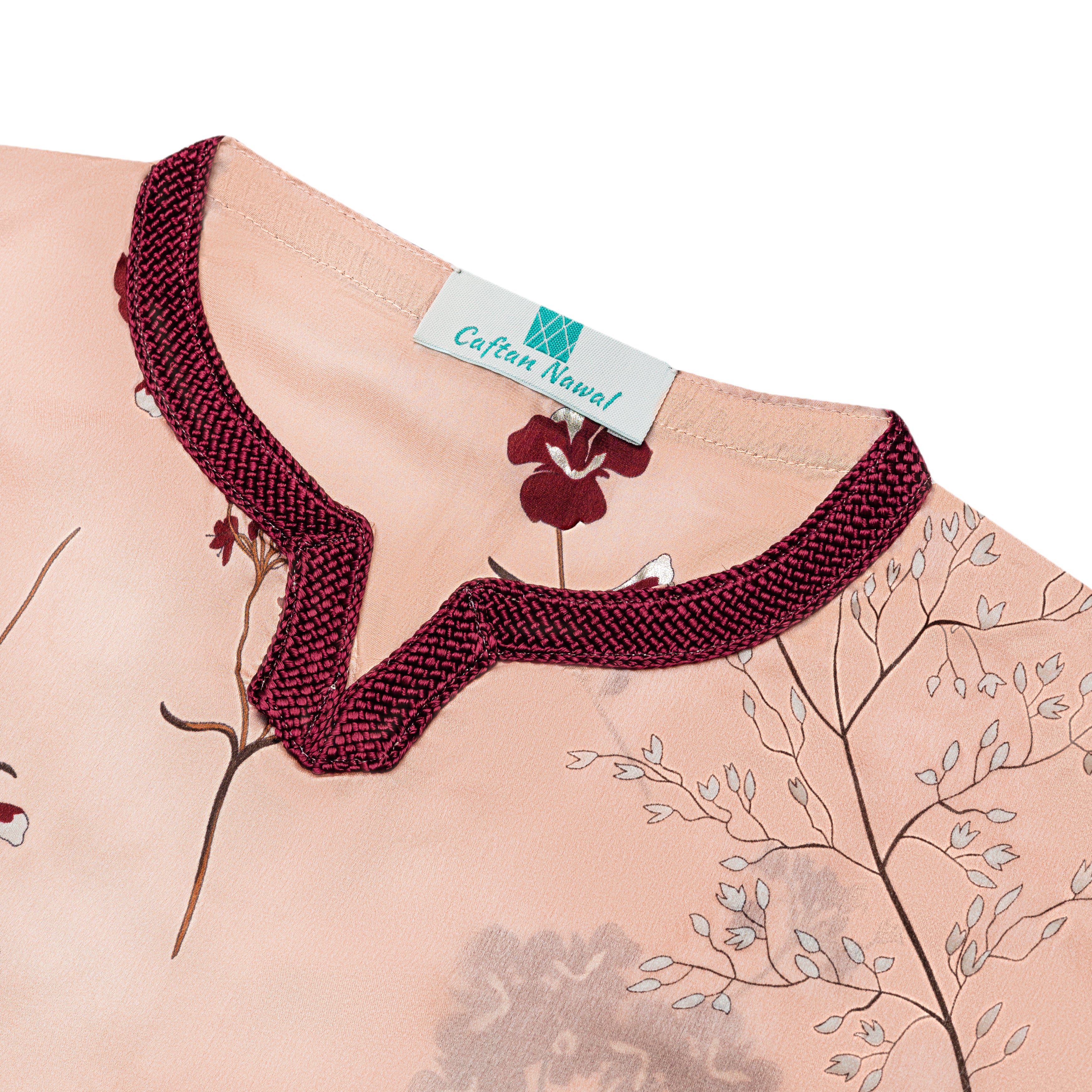 Caftan - Rose peach pour fille Thumbnail 5