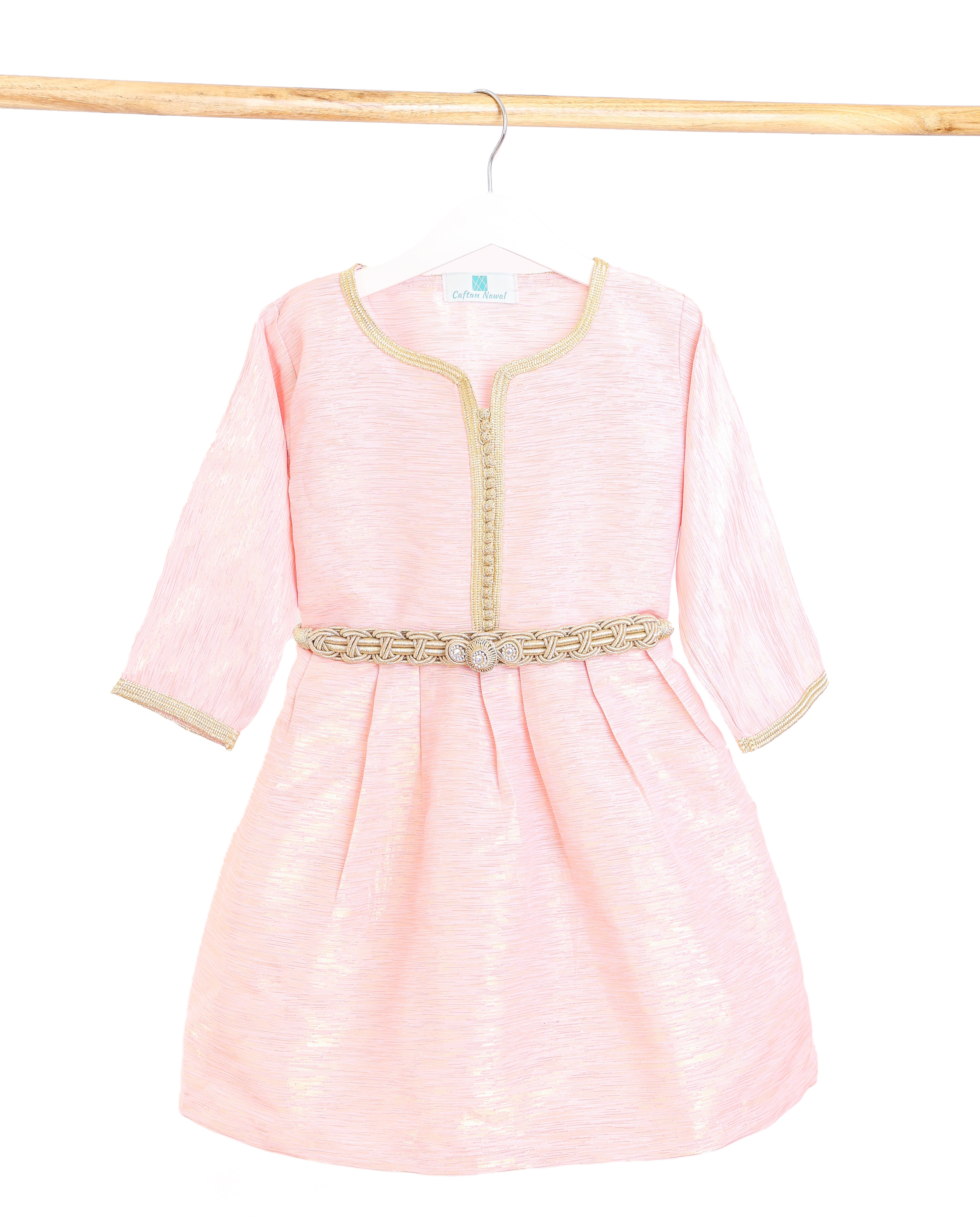 Caftan - Rose pour fille Thumbnail 2