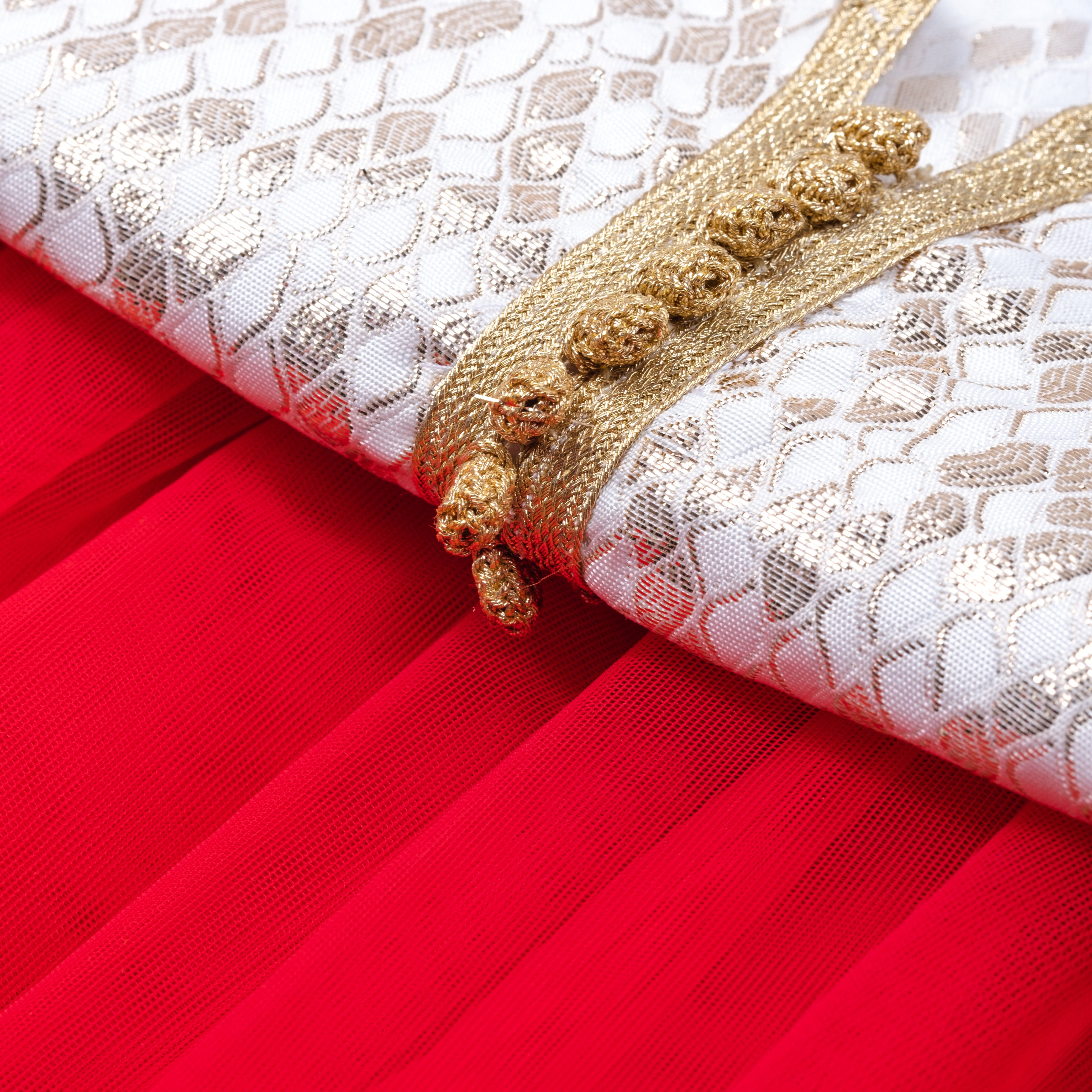 Caftan - Rouge cerise pour fille Thumbnail 4