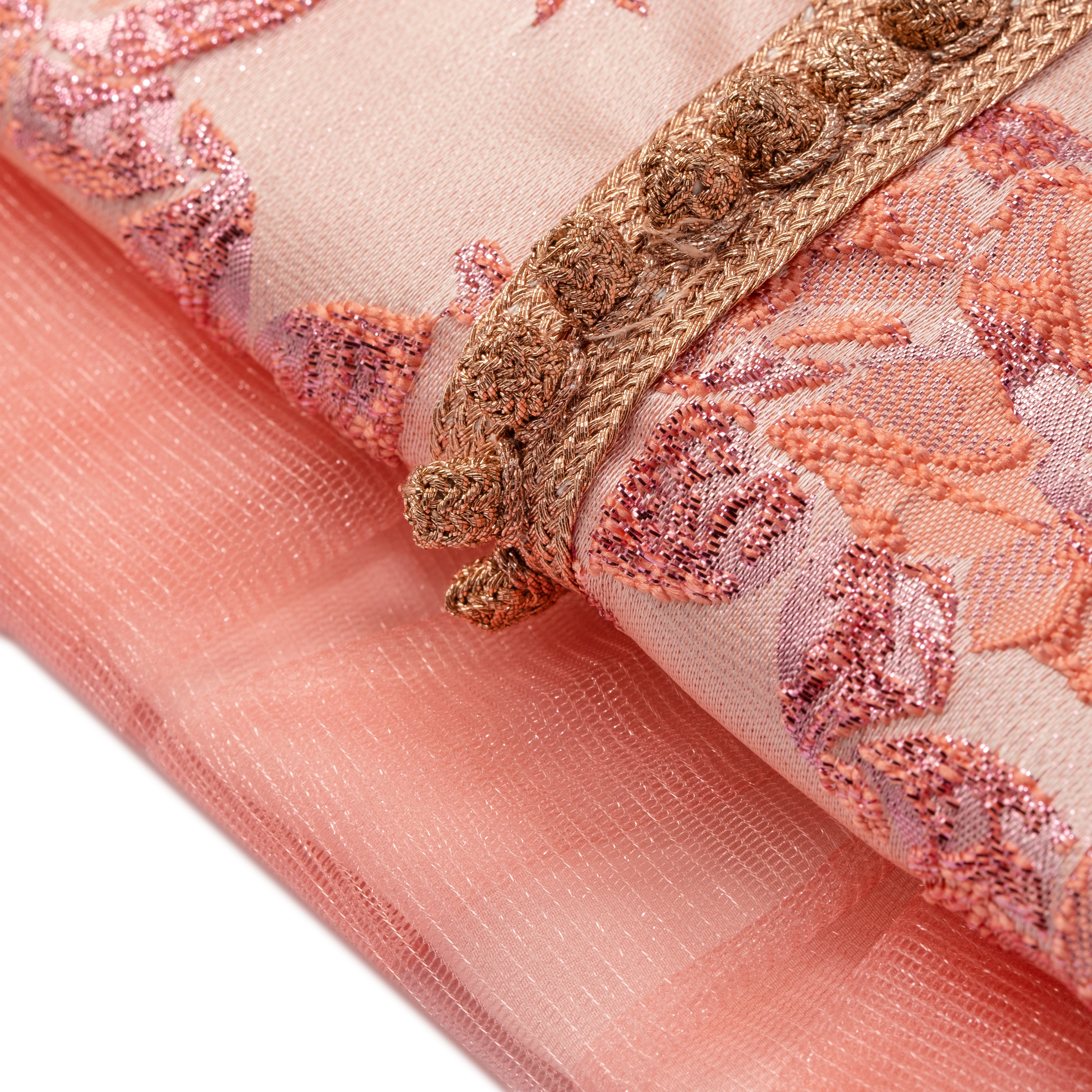 Caftan - Saumon Fleuri pour fille Thumbnail 4