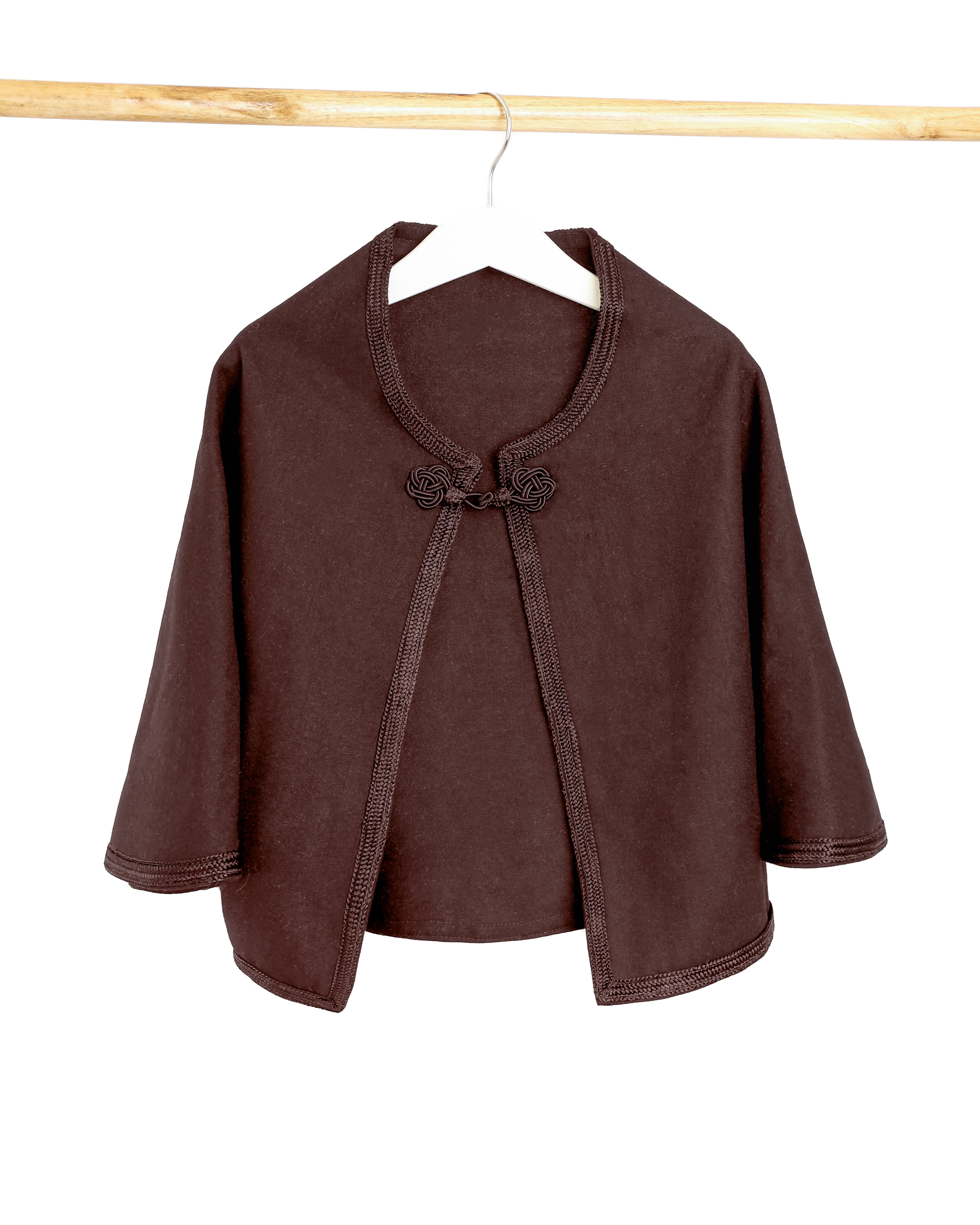 Cape - Marron meuse pour fille — Collection Orabeldi Haute Couture