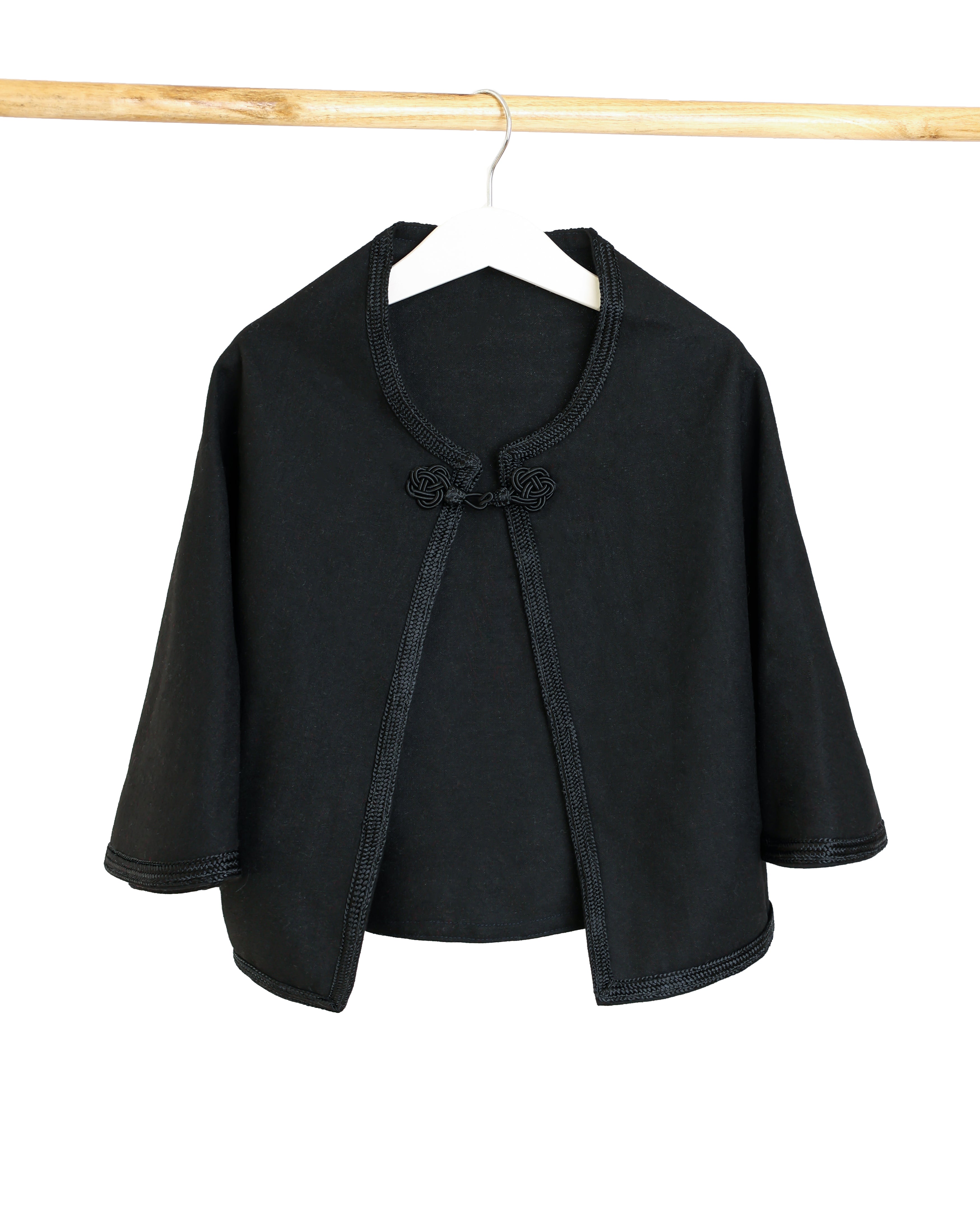 Cape - Noir pour fille — Haute Couture Marocaine Orabeldi