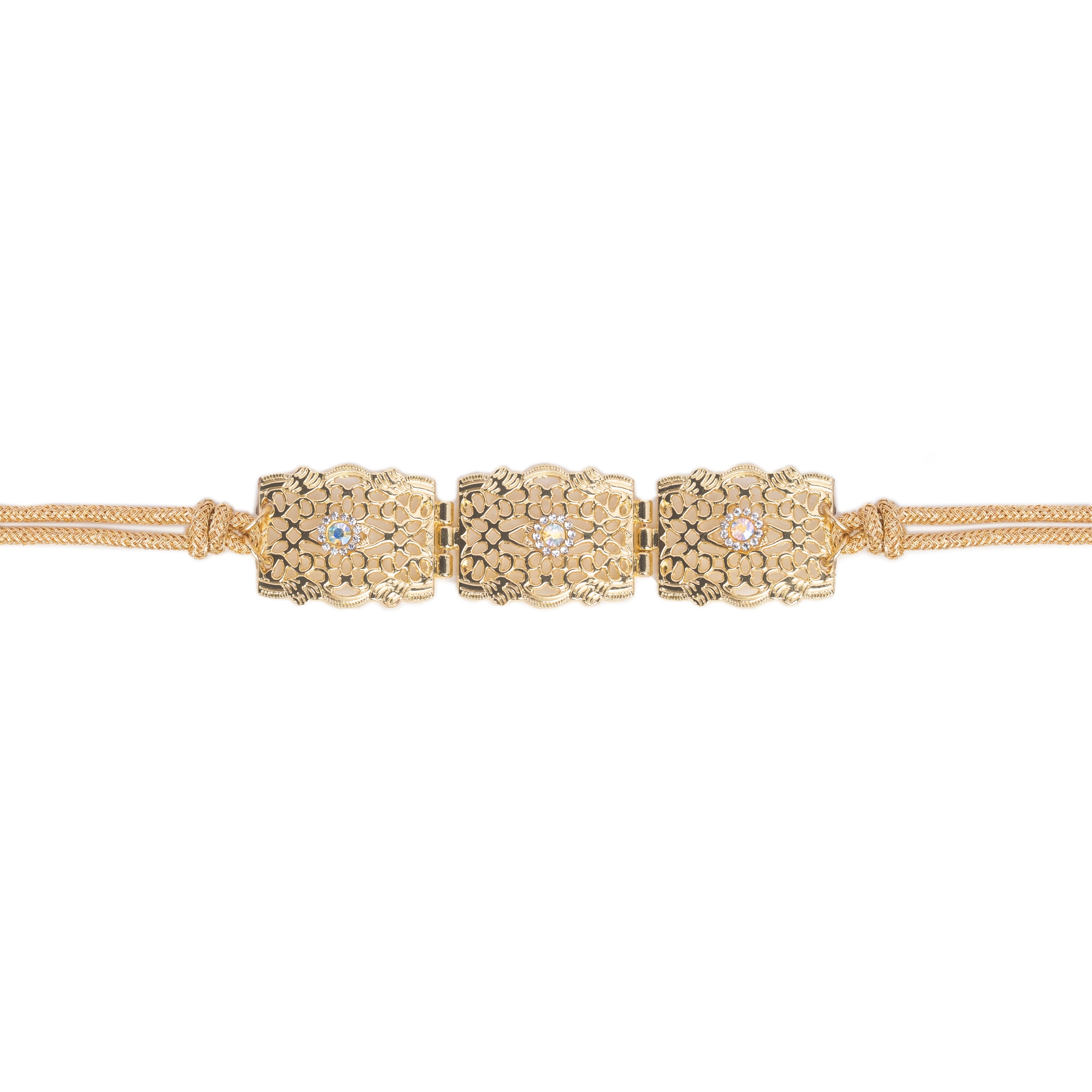 Ceinture - Mdamma Strass Dorée Thumbnail 2