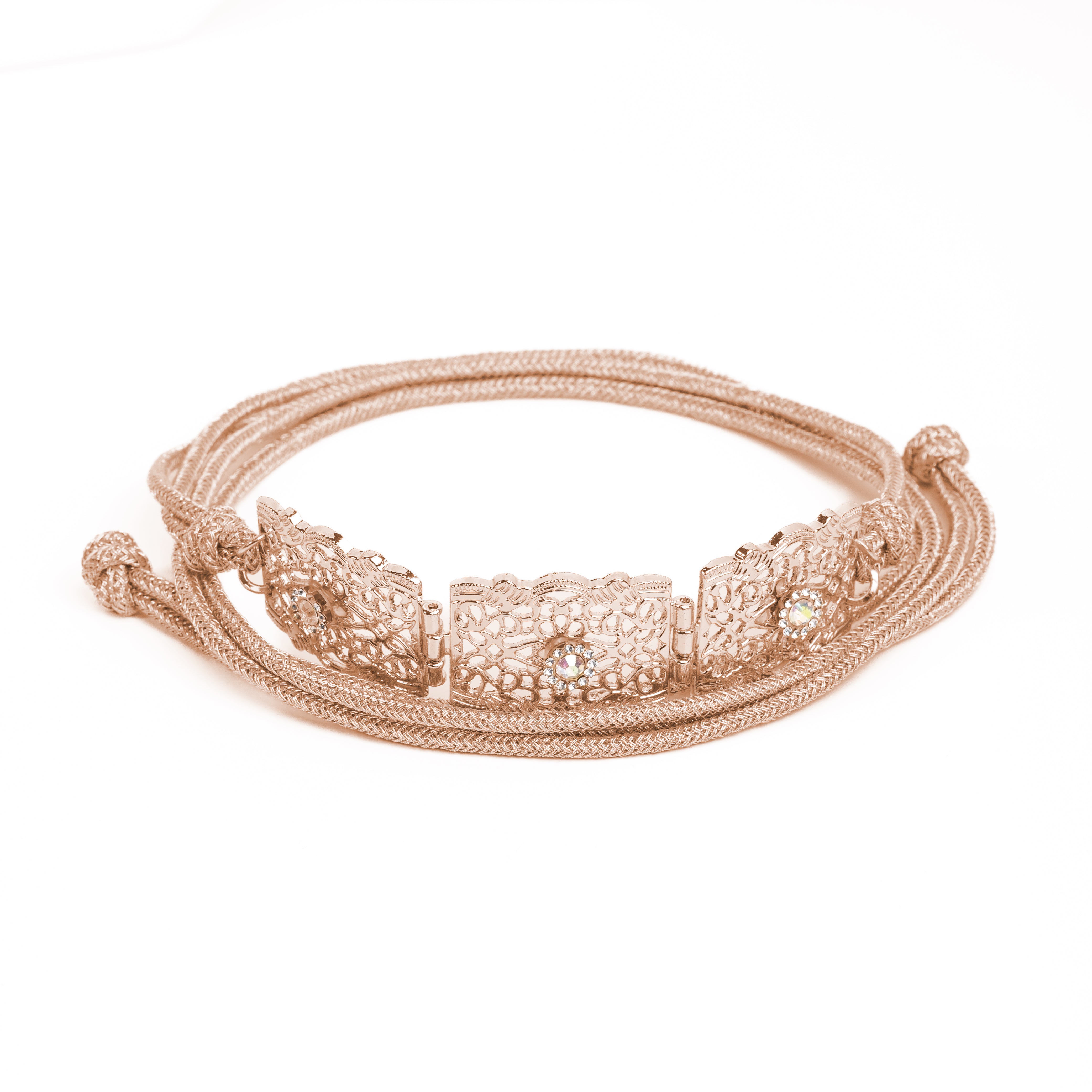 Ceinture - Mdamma Strass Dorée Thumbnail 3