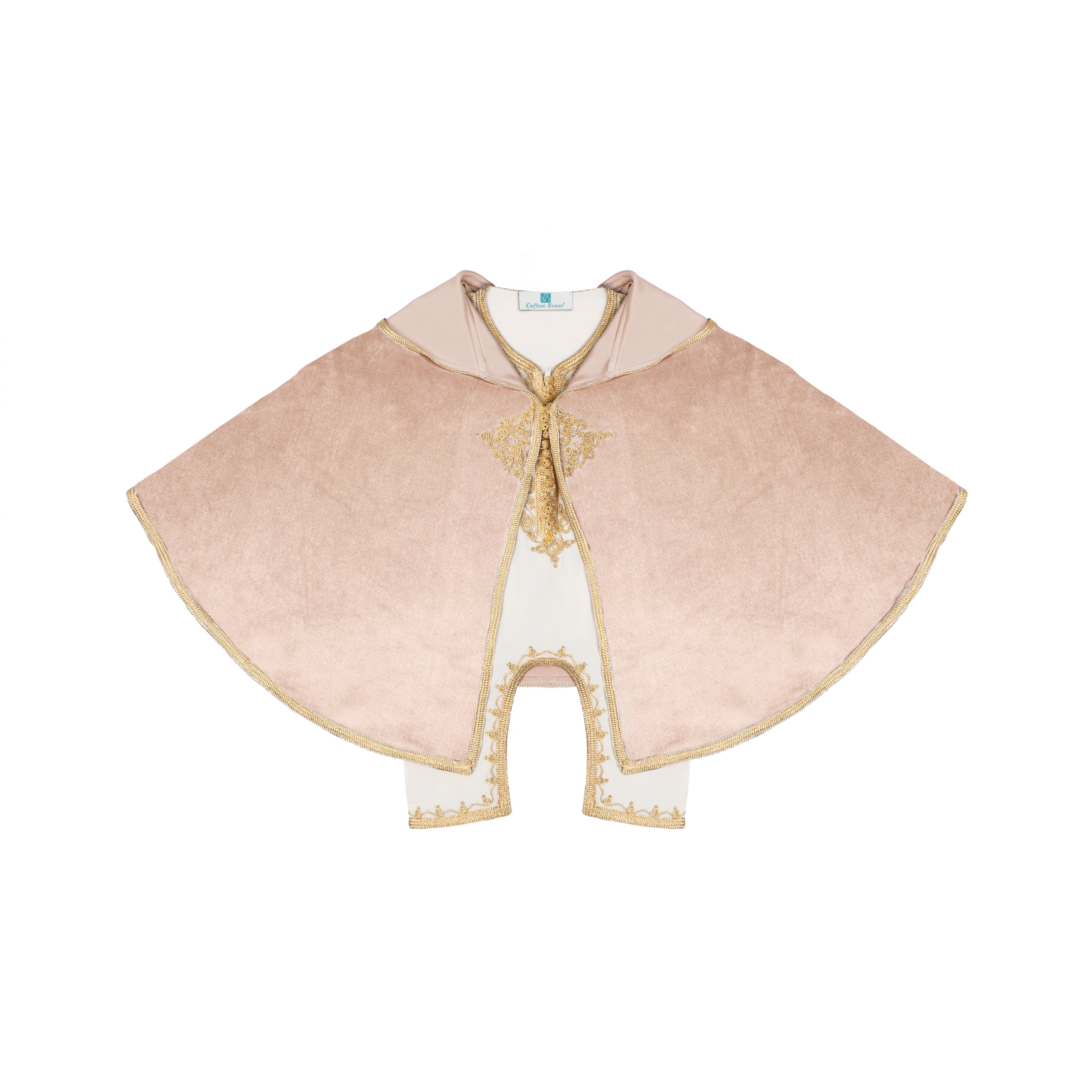 Grenouillère - Beige Crème pour bébé — Haute Couture Marocaine Orabeldi