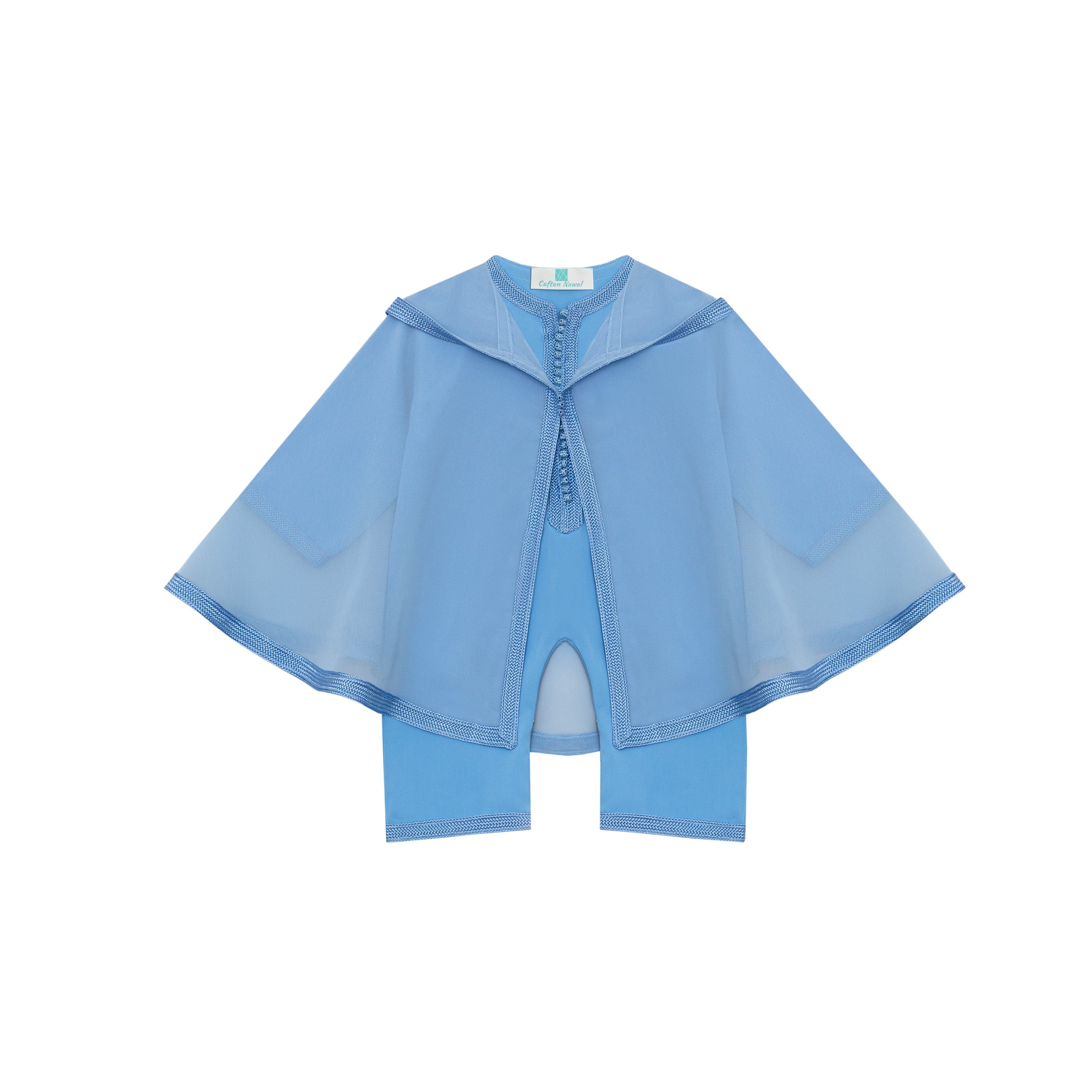 Grenouillère - Bleu ciel pour bébé — Haute Couture Marocaine Orabeldi