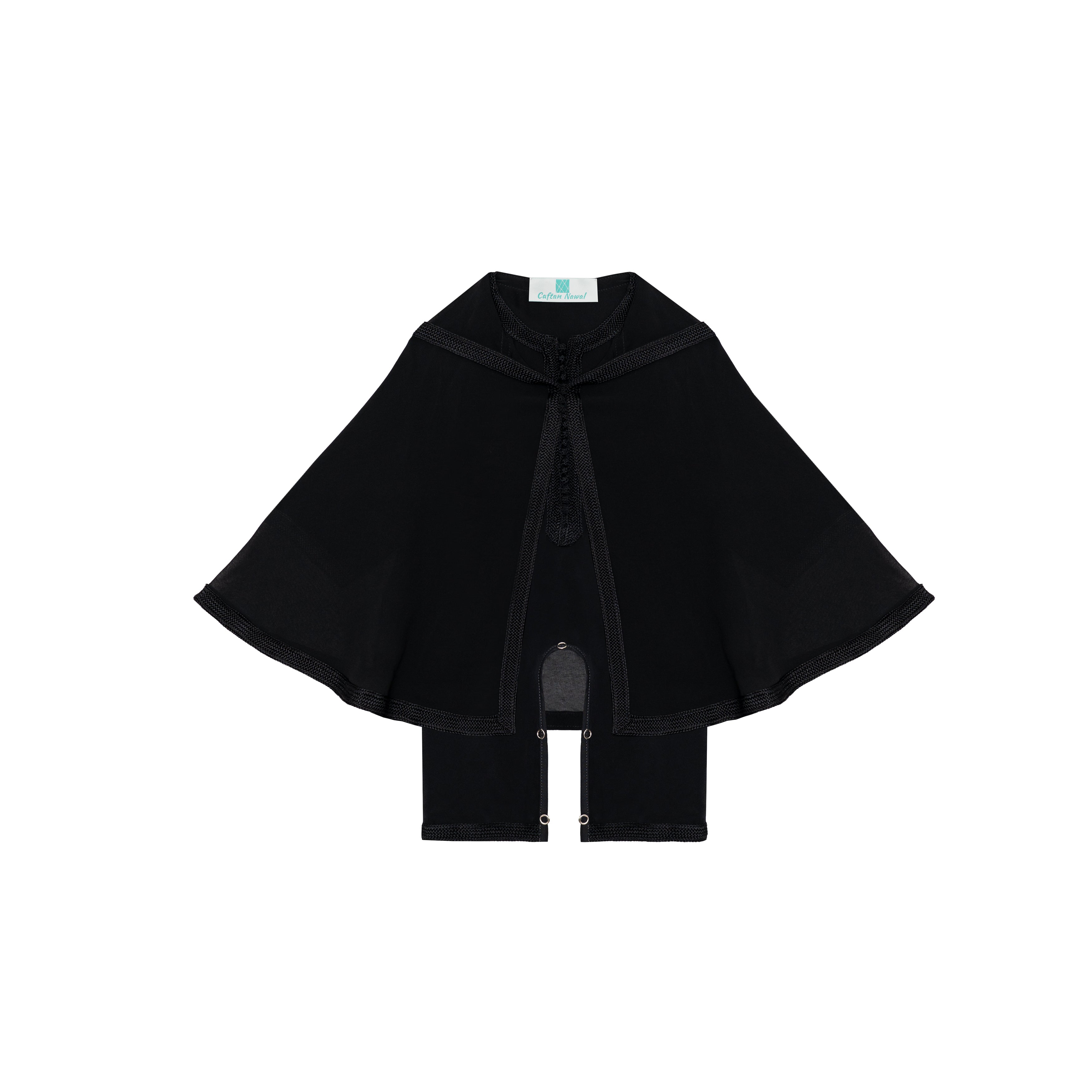 Grenouillère - Noir pour bébé — Haute Couture Marocaine Orabeldi
