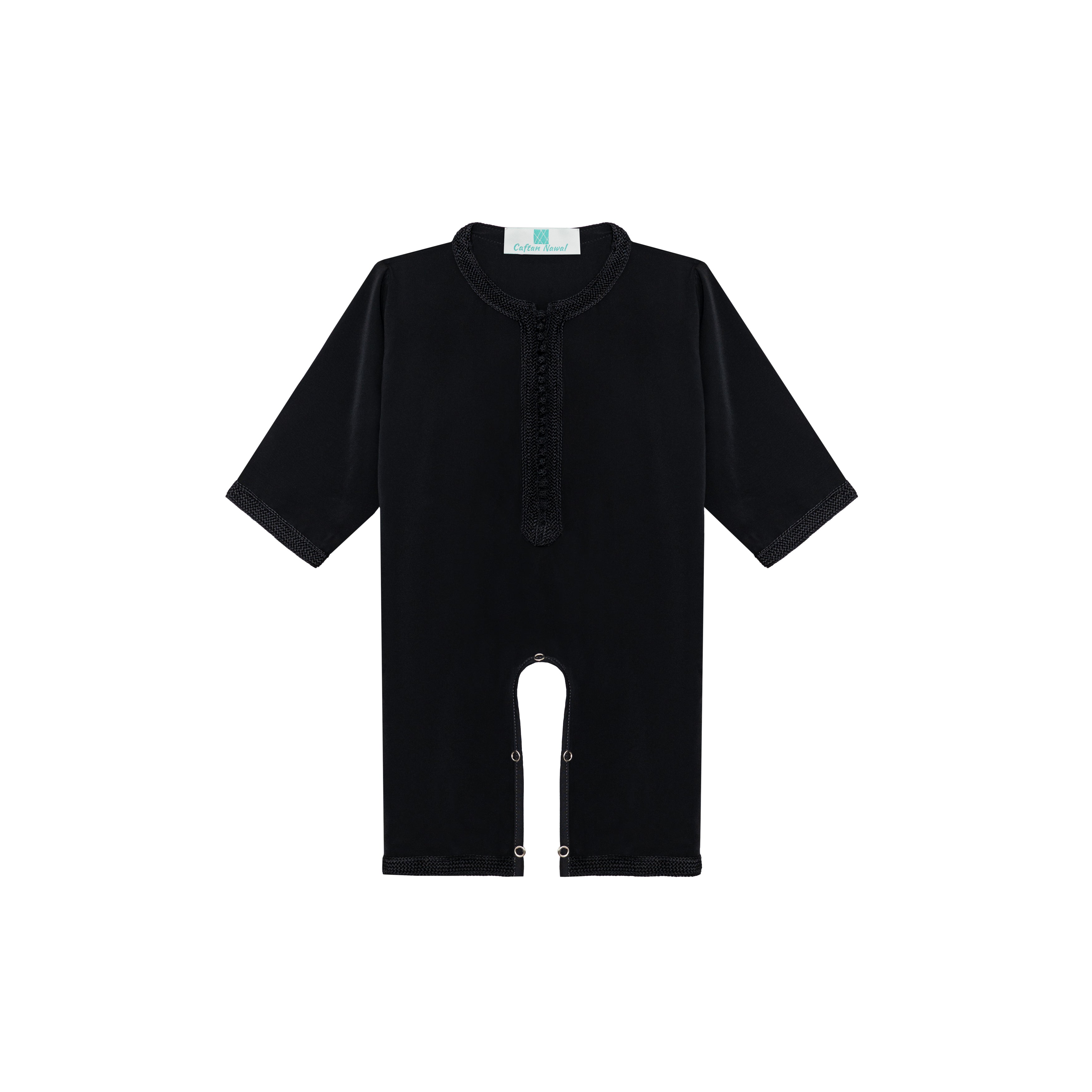 Grenouillère - Noir pour bébé Thumbnail 3