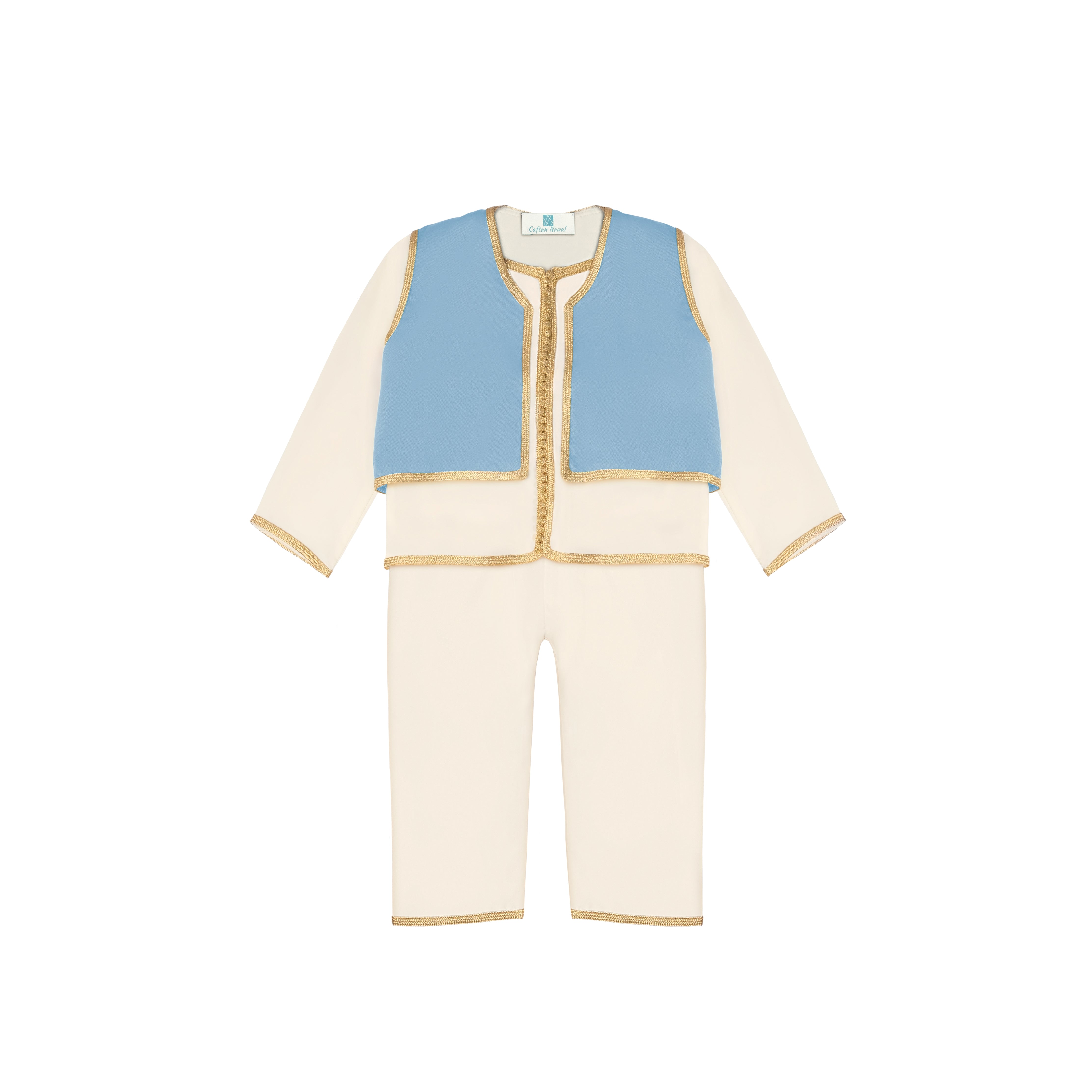 Jabador - Bleu Carolina pour enfant Thumbnail 2