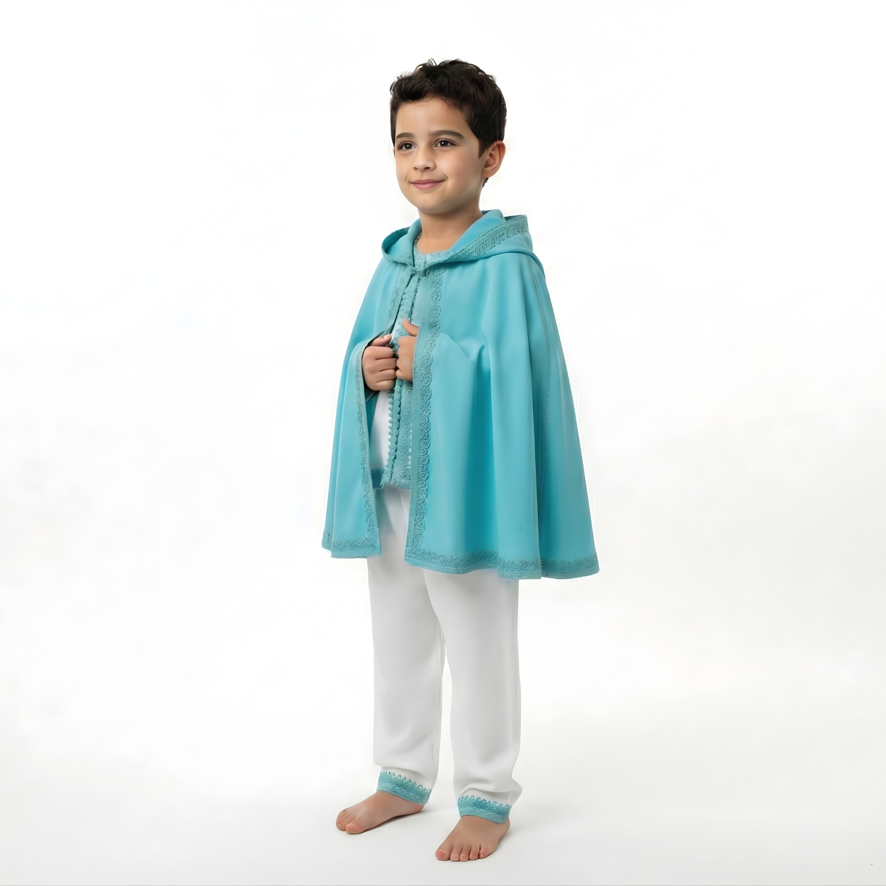Jabador - Turquois pour enfant — Haute Couture Marocaine Orabeldi