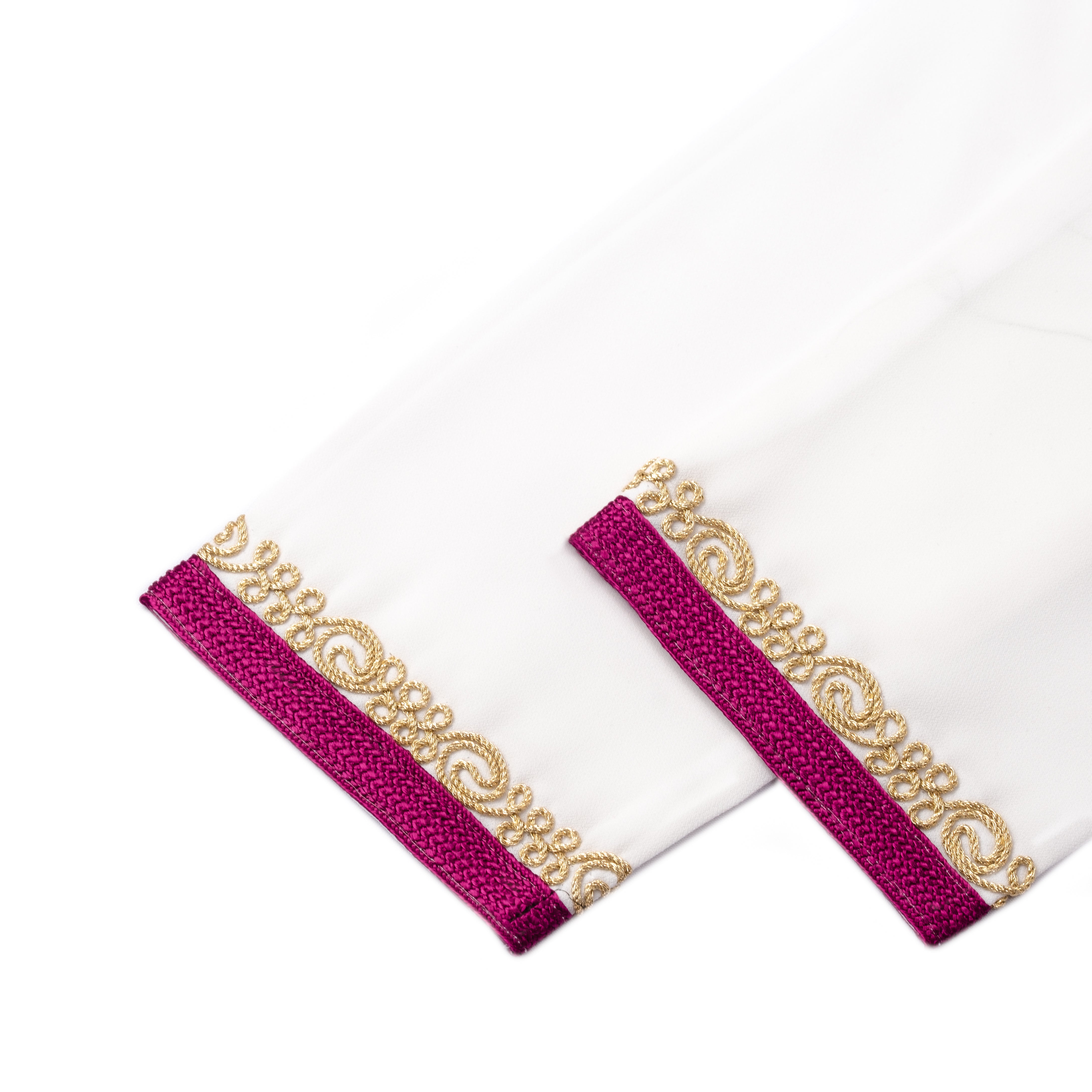 Jellaba Blanc rose pour fille Thumbnail 5