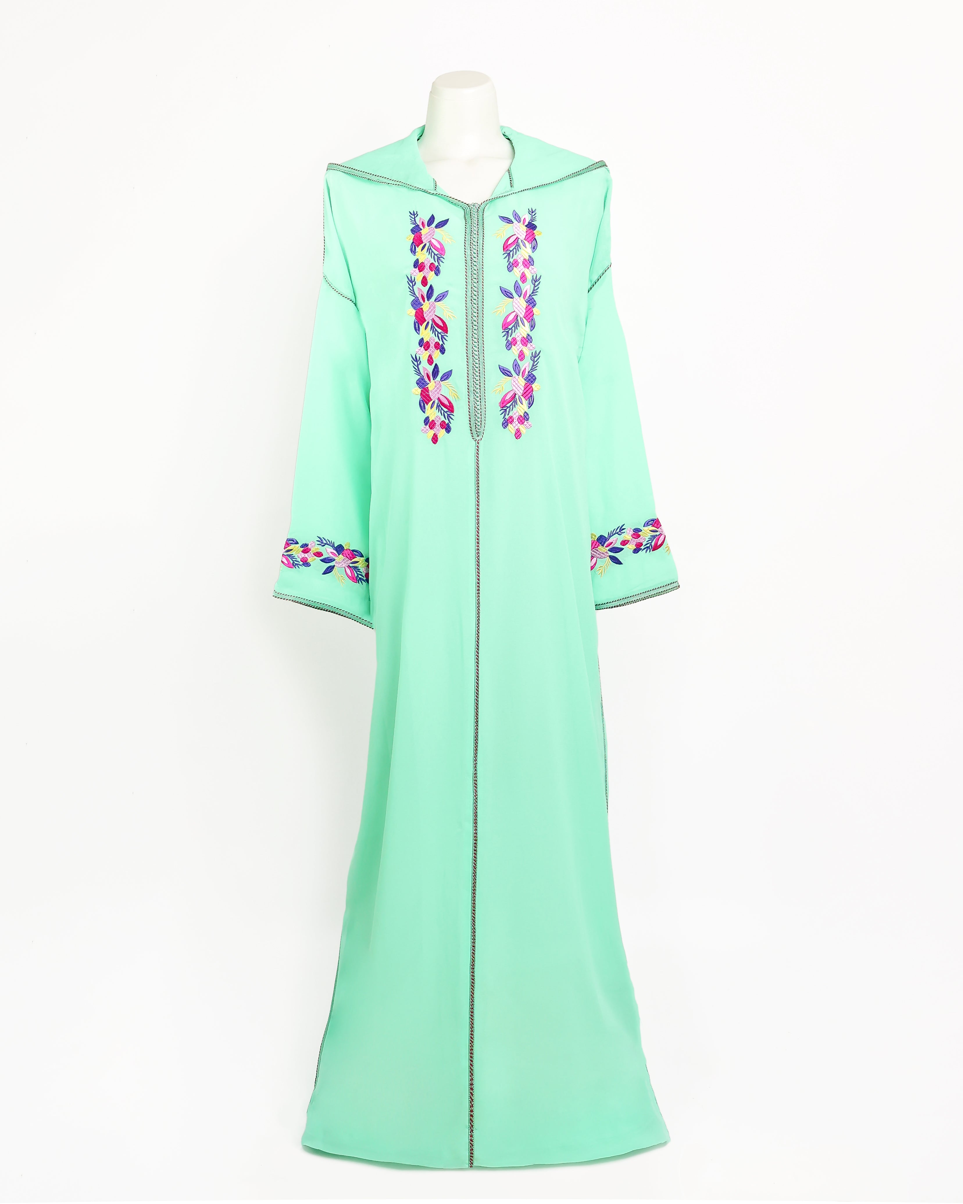 Jellaba - Bleu Tiffany pour fille Thumbnail 2