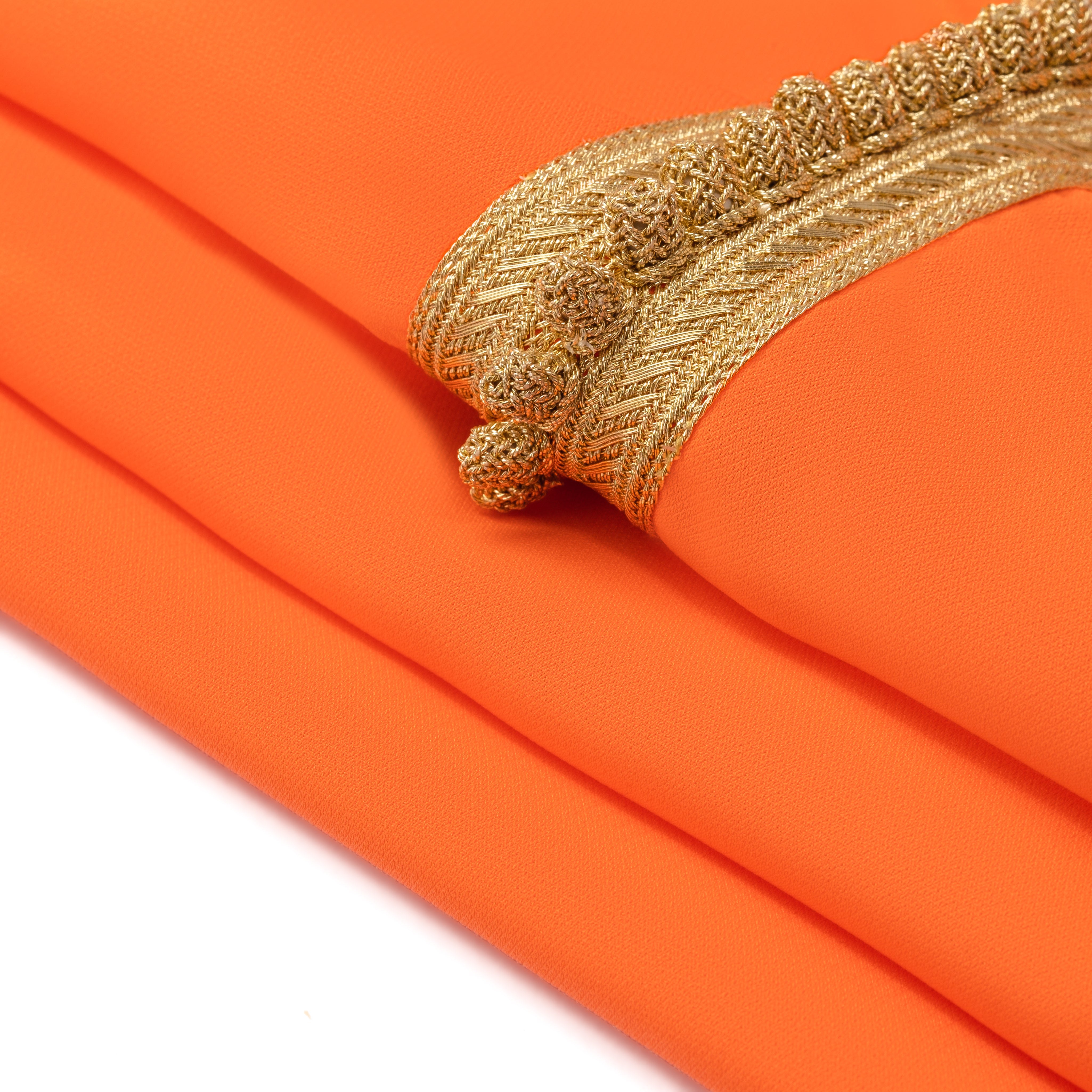 Jellaba Orange mango pour fille Thumbnail 4