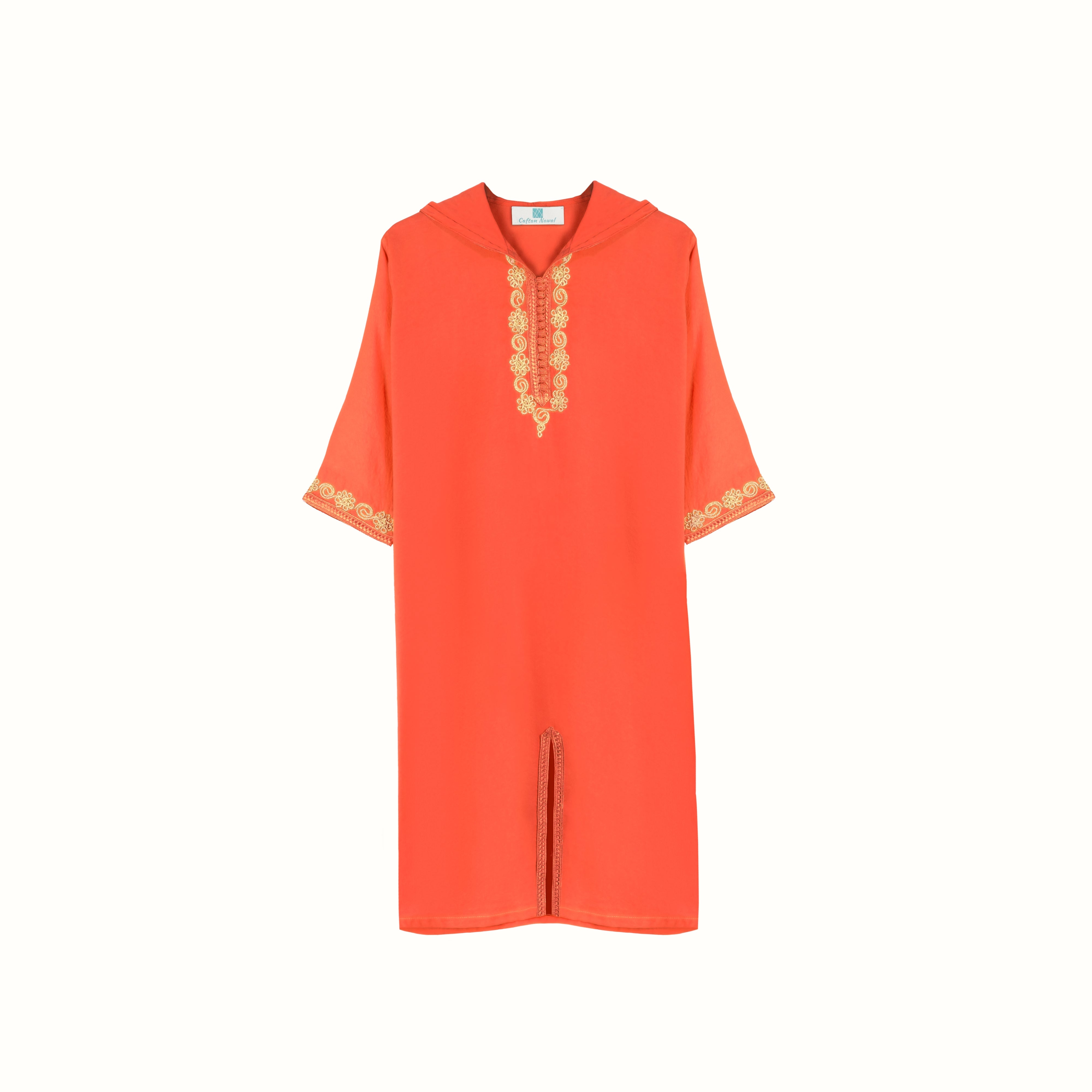 Jellaba Orange pour fille Thumbnail 2