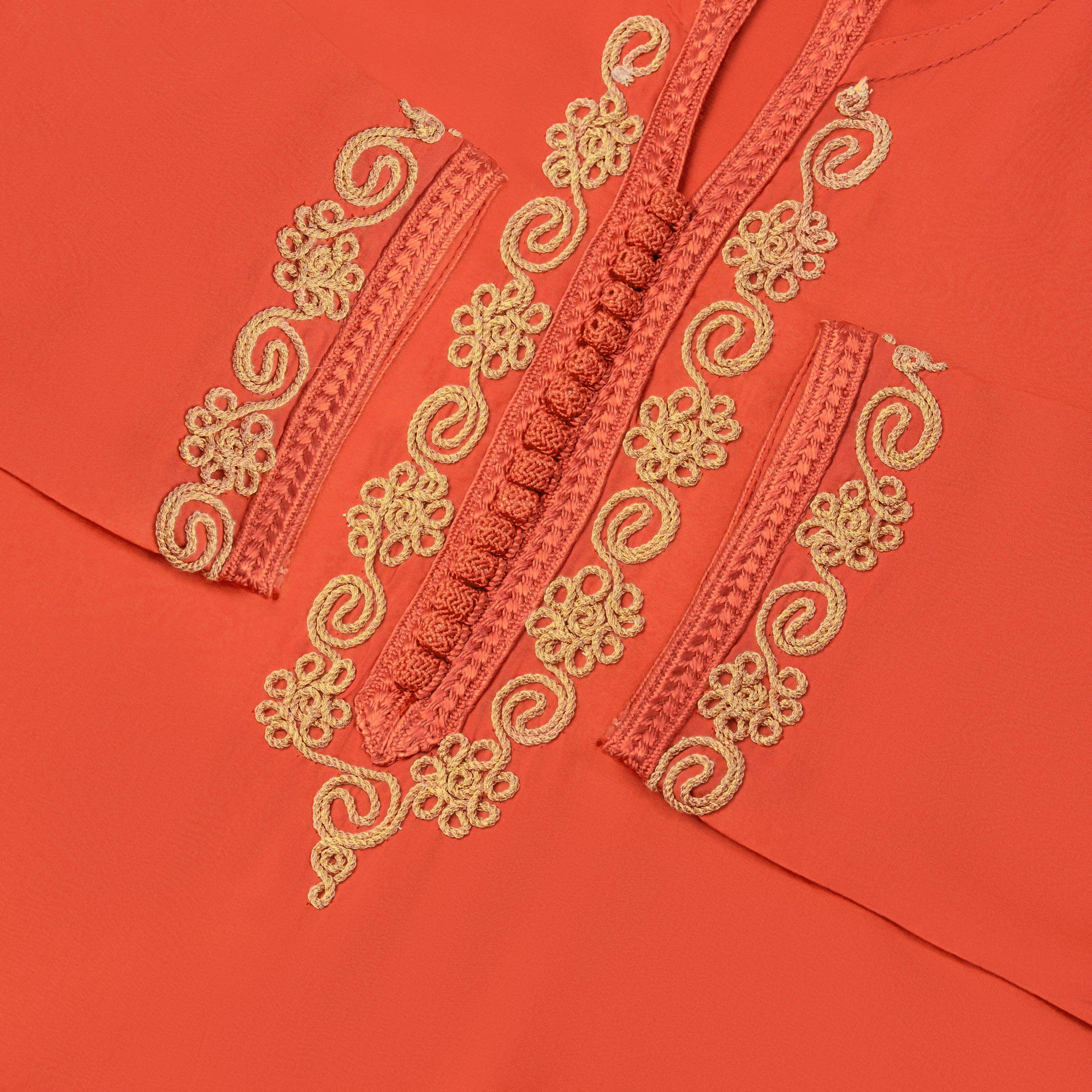Jellaba Orange pour fille Thumbnail 3