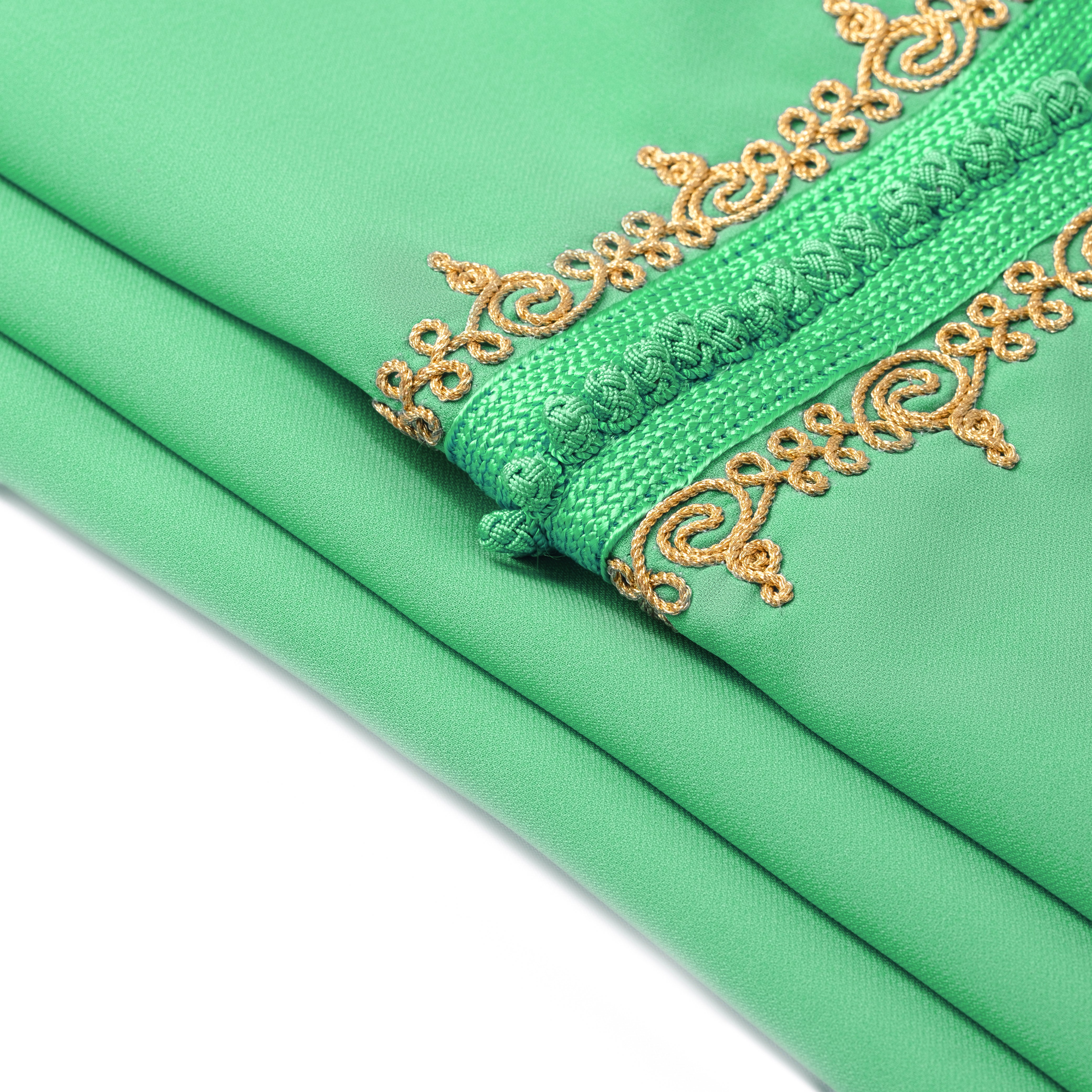 Jellaba Vert Paris pour fille Thumbnail 4
