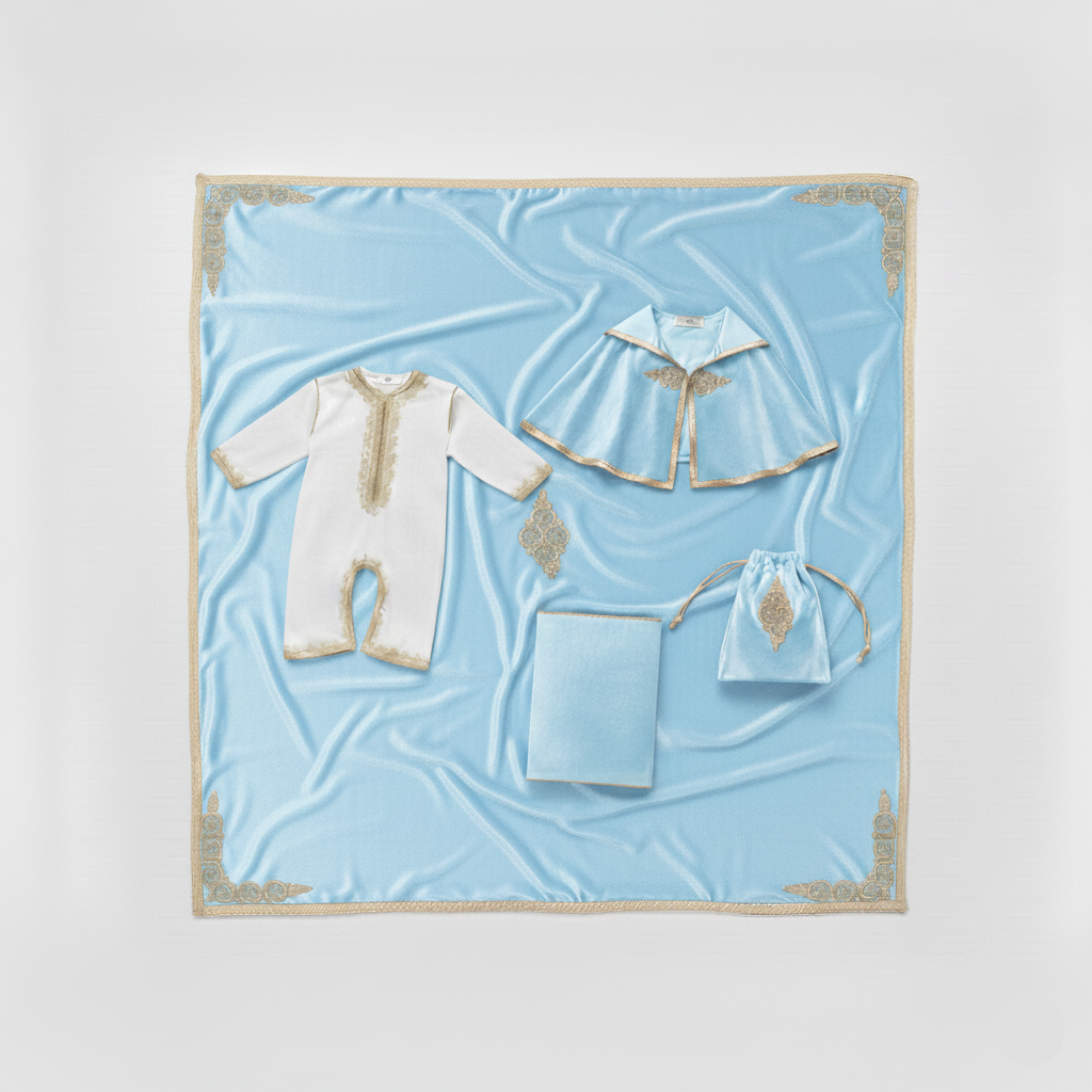 Pack Blu ciel pour Bébé — Haute Couture Marocaine Orabeldi