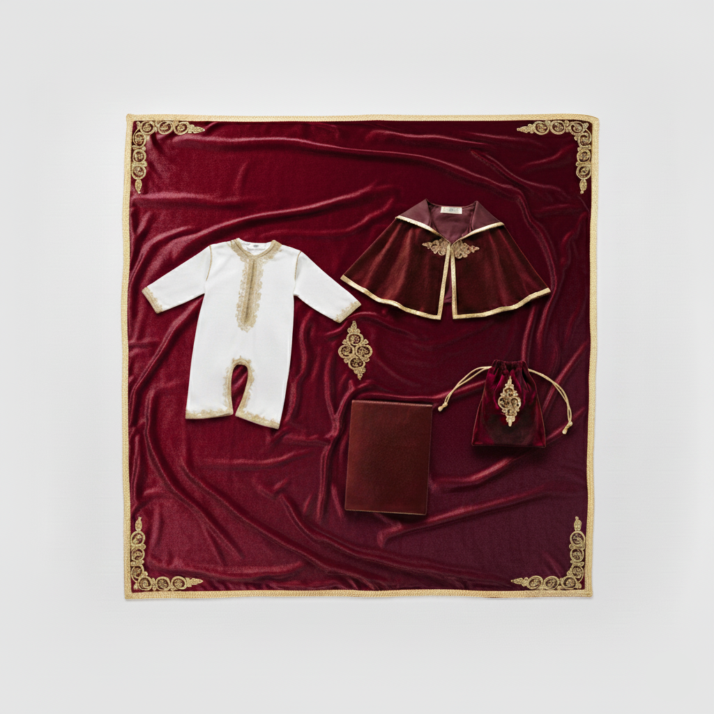 Pack Bordeaux pour Bébé — Haute Couture Marocaine Orabeldi