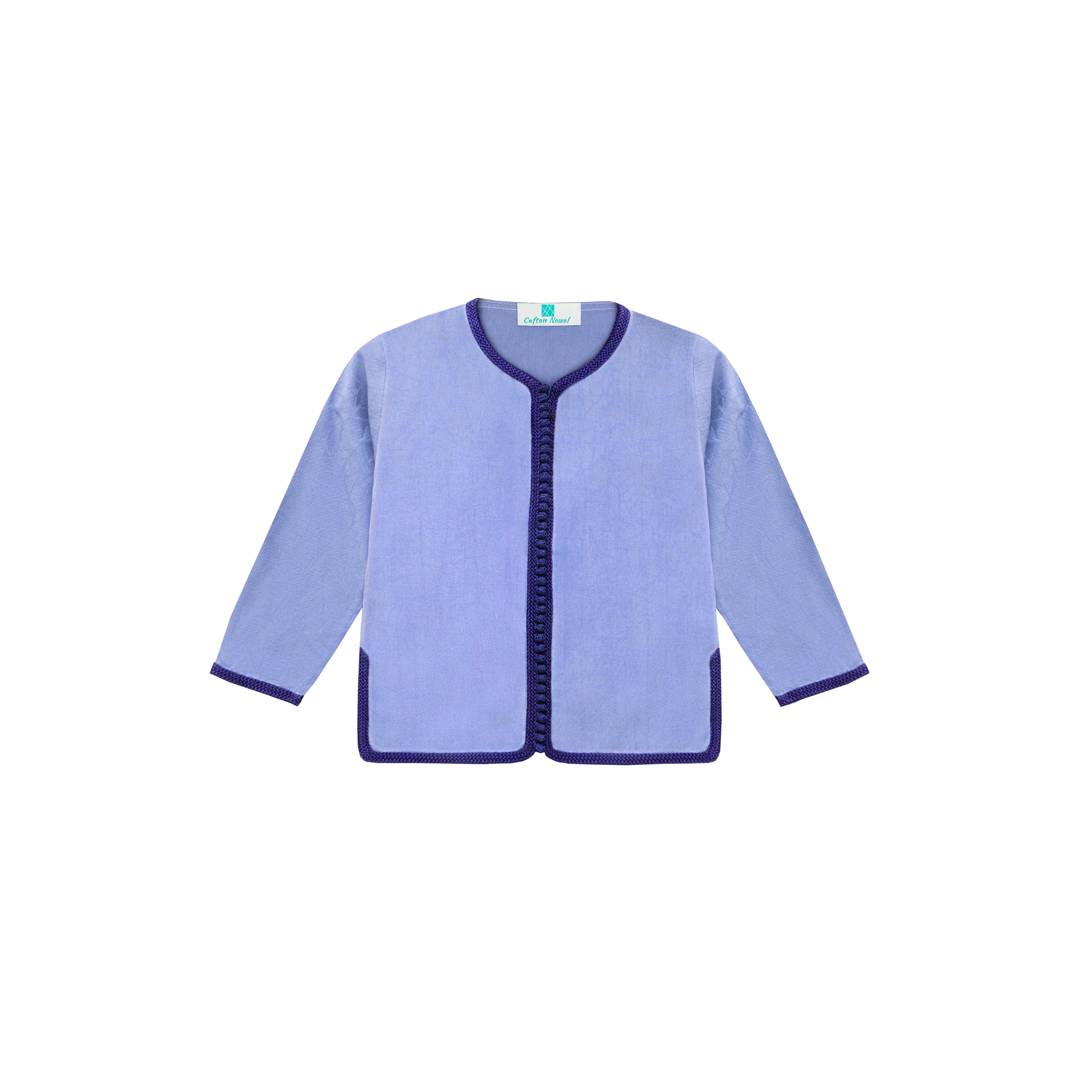 Tunique - Bleu Moonstone pour enfant — Haute Couture Marocaine Orabeldi